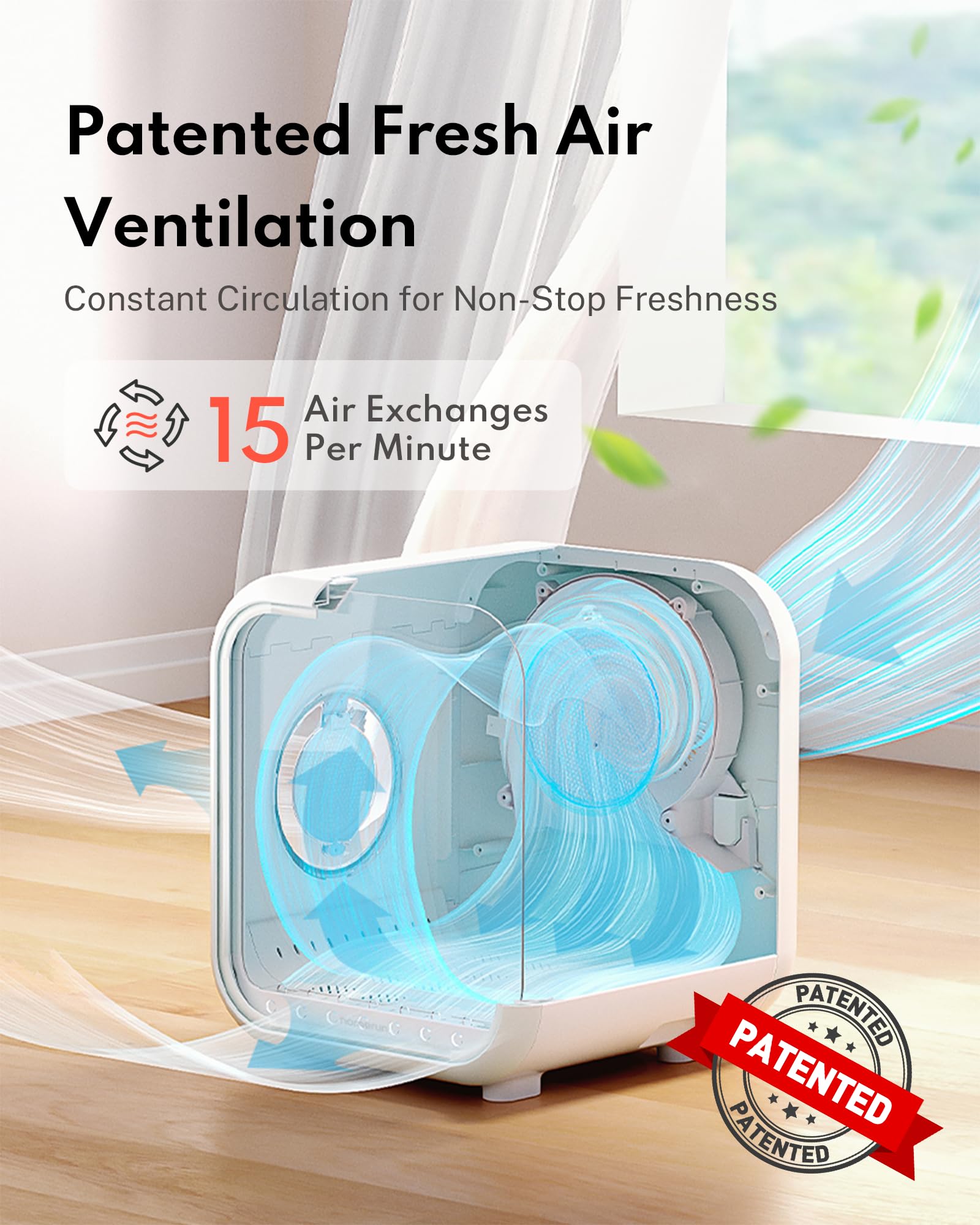 HomeRunPet Cat Dryer, 360 Efficient Automatic and Quiet Box with Smart Temperature Control, Ideal for Small Dogs (50L Drybo Plus