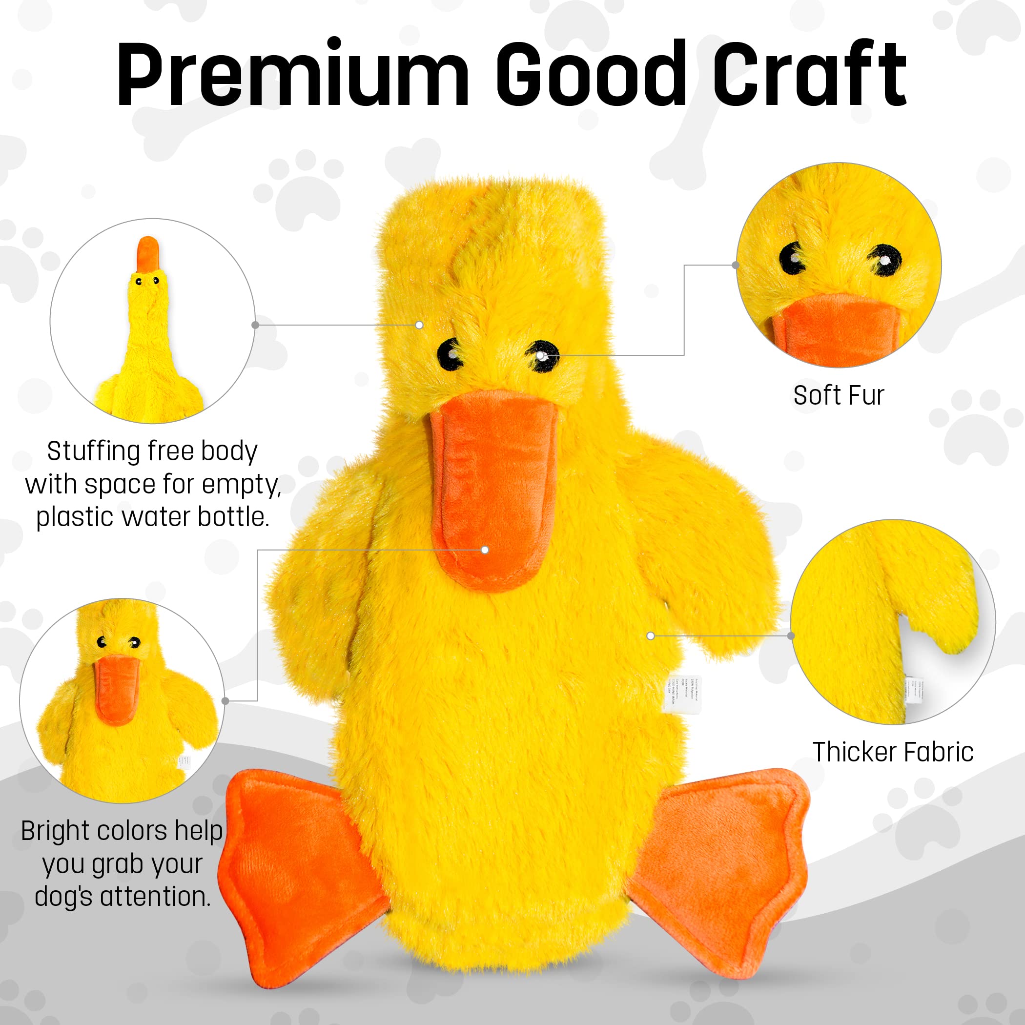 Fga Marketplace Pack Of 7 Flat No Stuffing No Squeak Plush Dog Toys, Funny Style Will Entertain Your Dog For Hours, Recommended For Small And Medium Dog 21 Inch Long