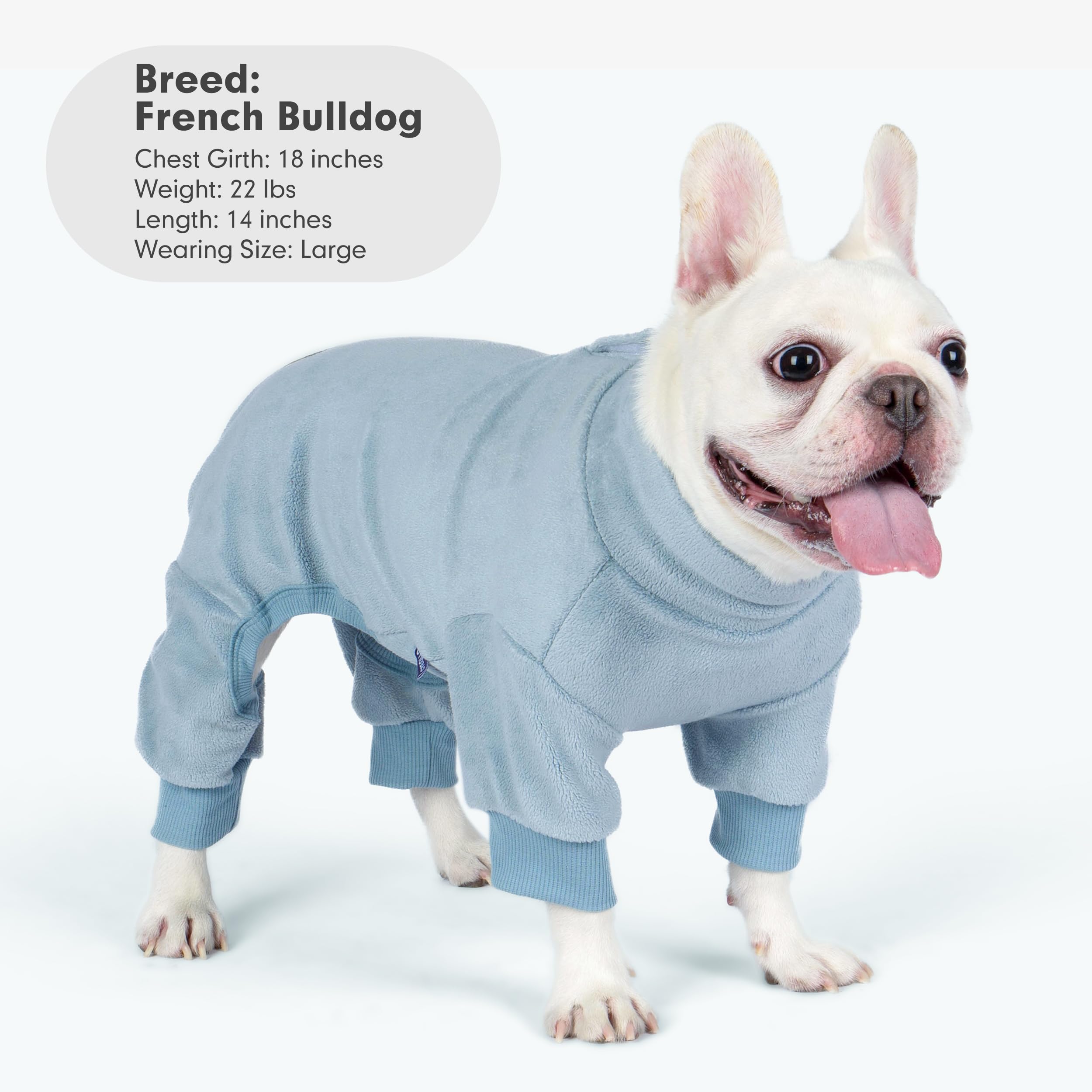 Cyeollo Dog Pajamas Small, Stretchable Fleece Pet Onesie Coat For Small Dogs Pjs Warm Puppy Jumpsuit Soft Cold Weather Dog Cloth