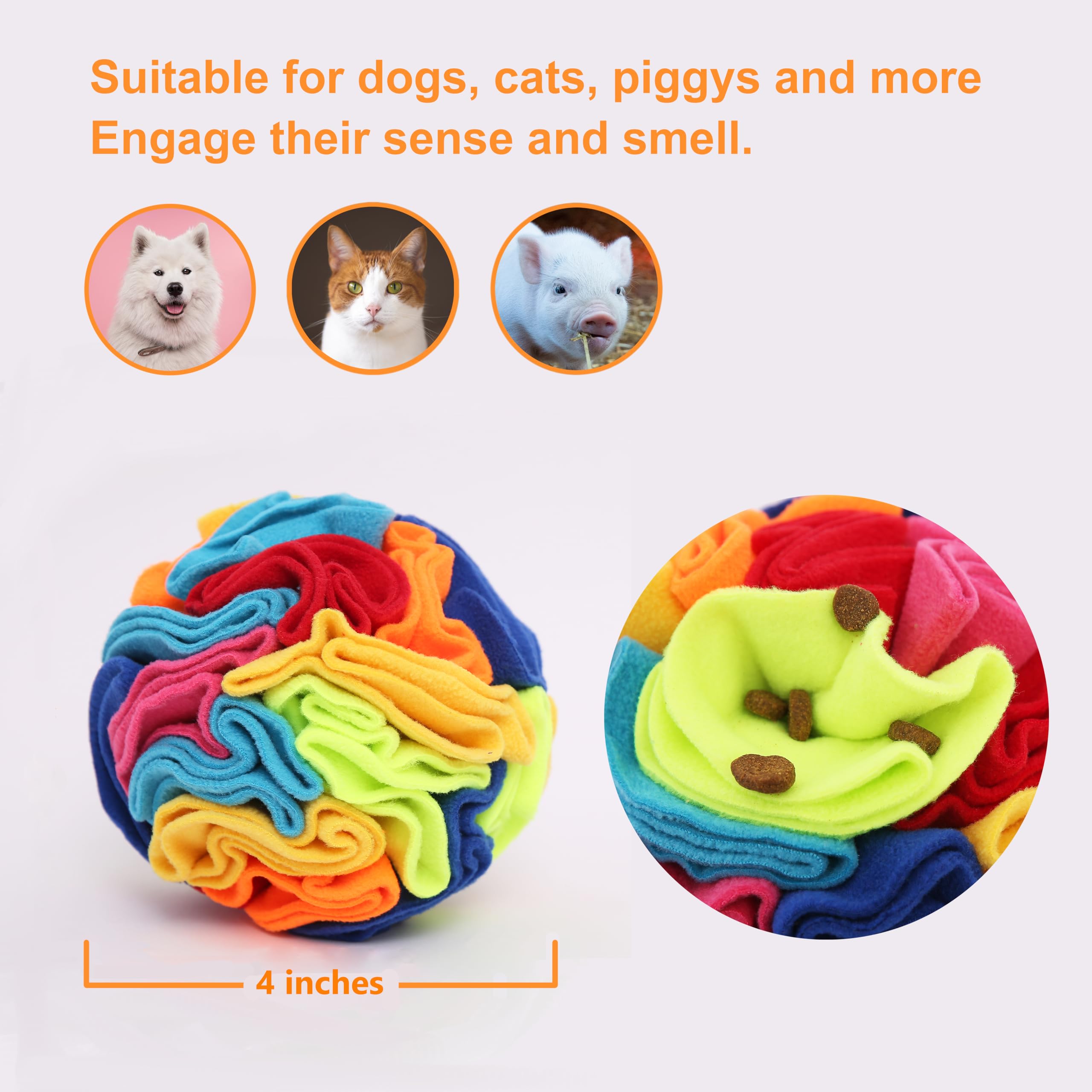 Ablechien Snuffle Ball - Snuffle Ball For Small Dogs, Interactive Dog Toys To Keep Them Busy, Puppy Dog Puzzle Toy With Storage