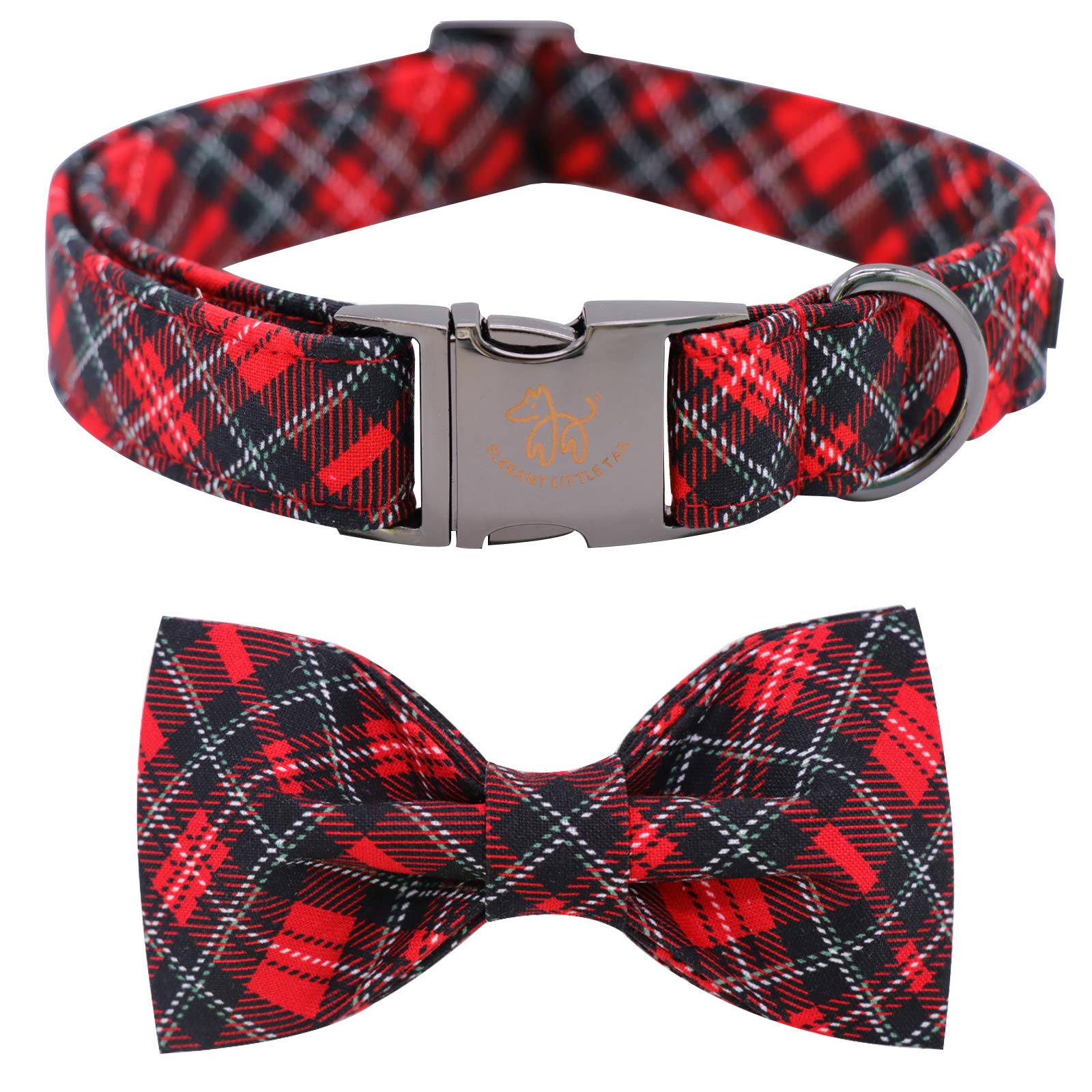 Elegant Little Tail Dog Collar With Bow, Soft&Comfy Bowtie Dog Collar, Adjustable Pet Gift Collars For Small Medium Large Dogs