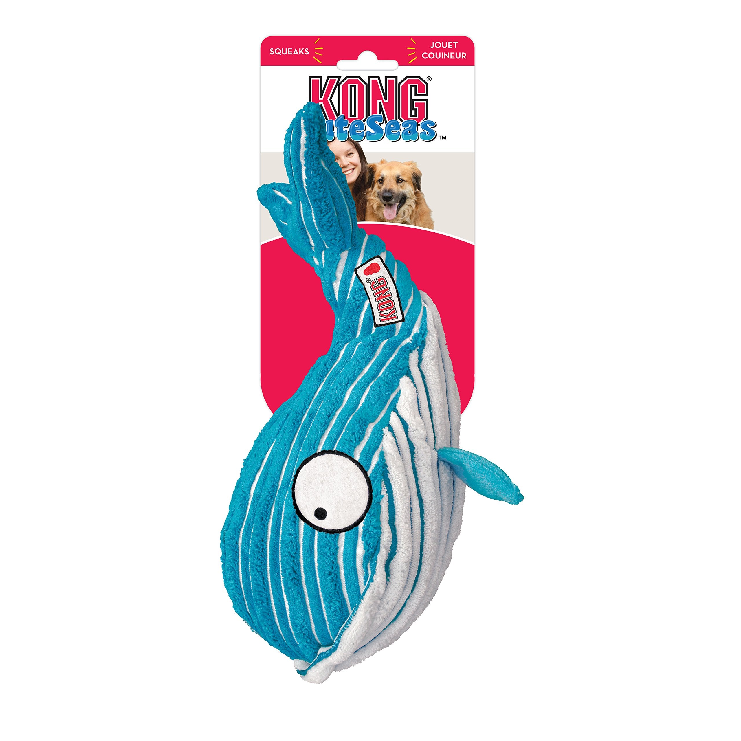 Kong - Cuteseas Whale - Corduroy Plush Dog Toy - For Large Dogs