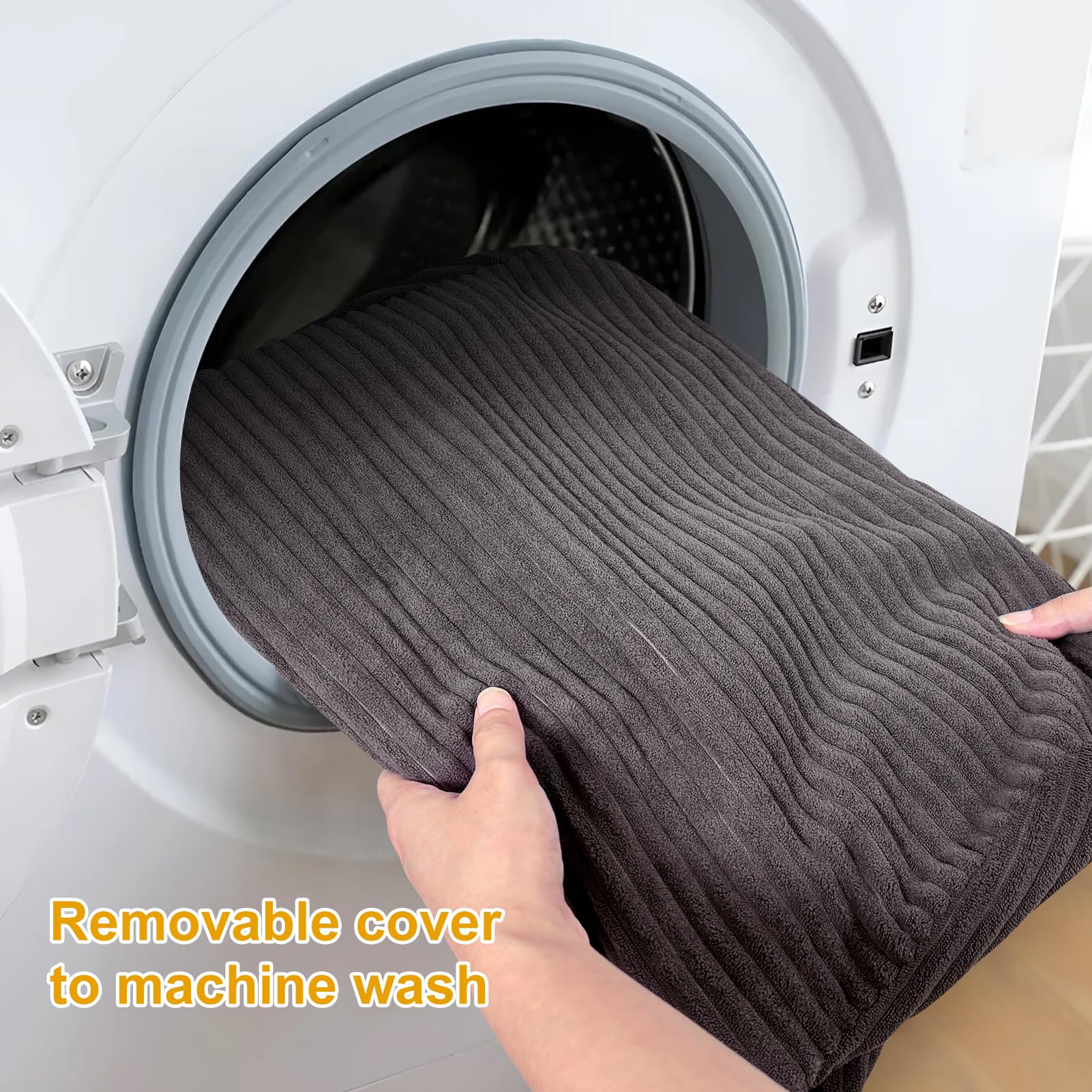 15.7   H Curved Dog Stairs Ramp for Beds Couches, Pet Steps with Durable Non-Slip Washble Fabric Cover, Pet Stairs for Bed Climb