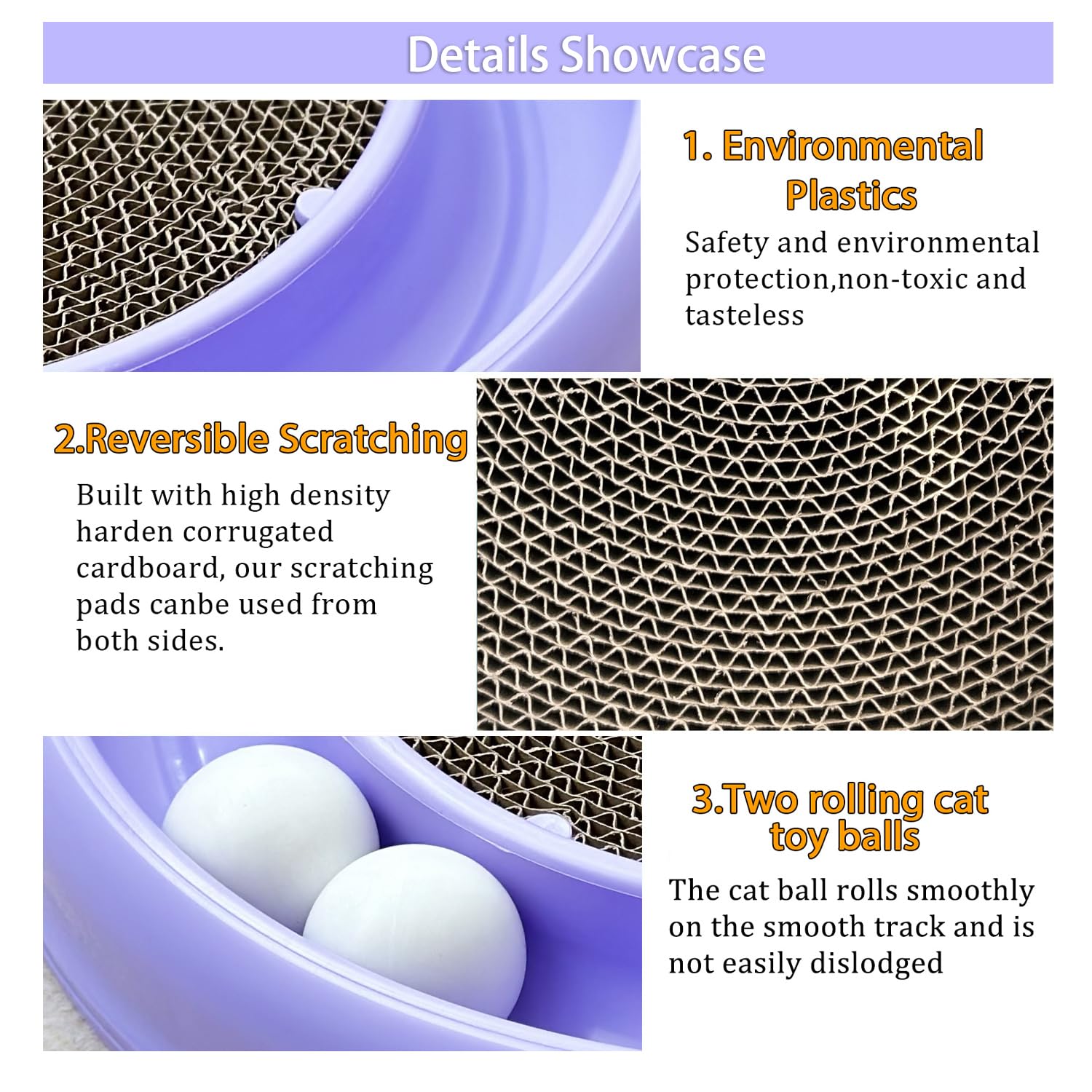 Lyctdd Interactive Cat Ball Track Toy For Indoor Cats, Cat Scratching Board & Exercise Set For Bored Indoor Adult And Kitten Men