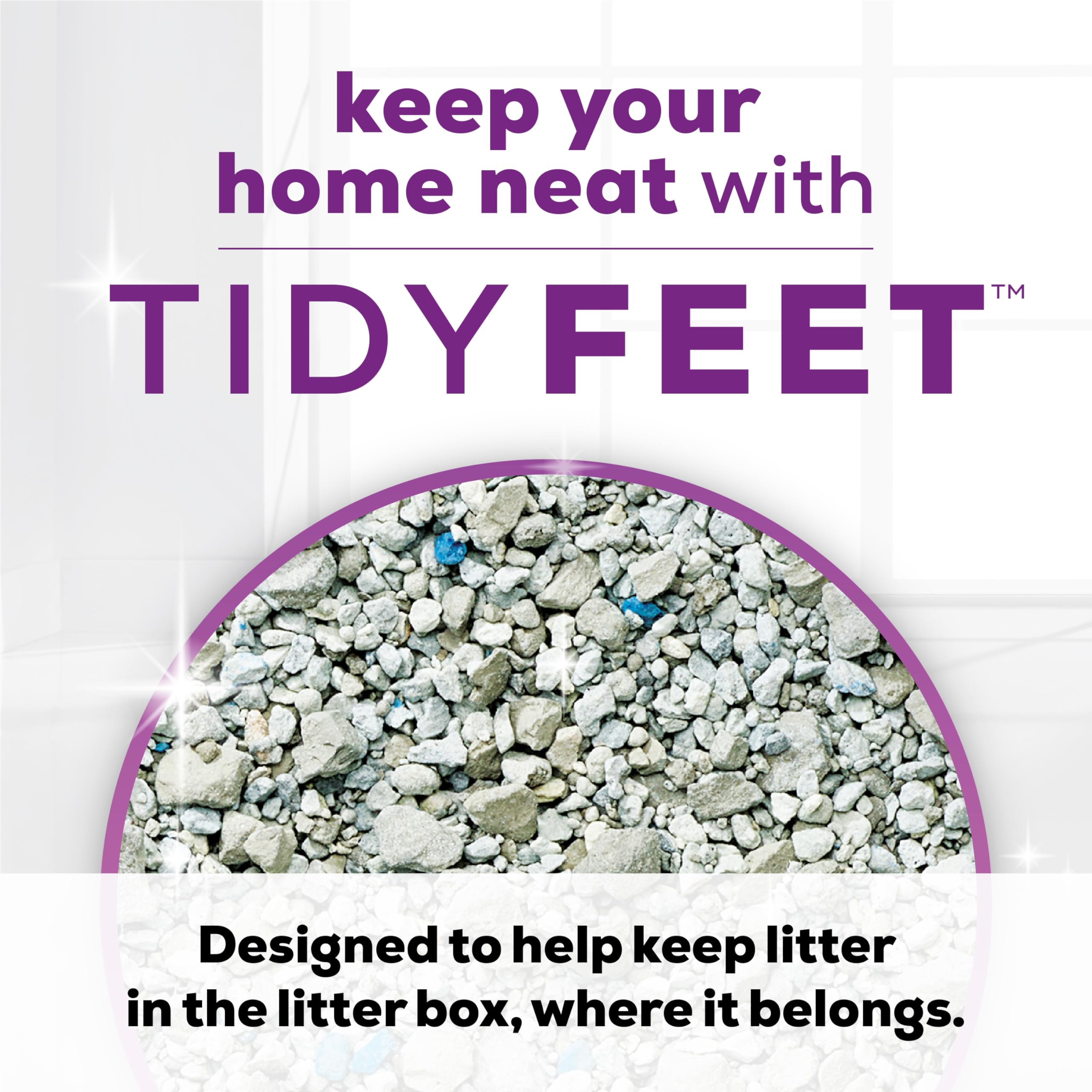 Purina Tidy Cats Tidy Feet Clumping Low Tracking Cat Litter With Odor Control - Clean Linen Scent - 22 lb. Box