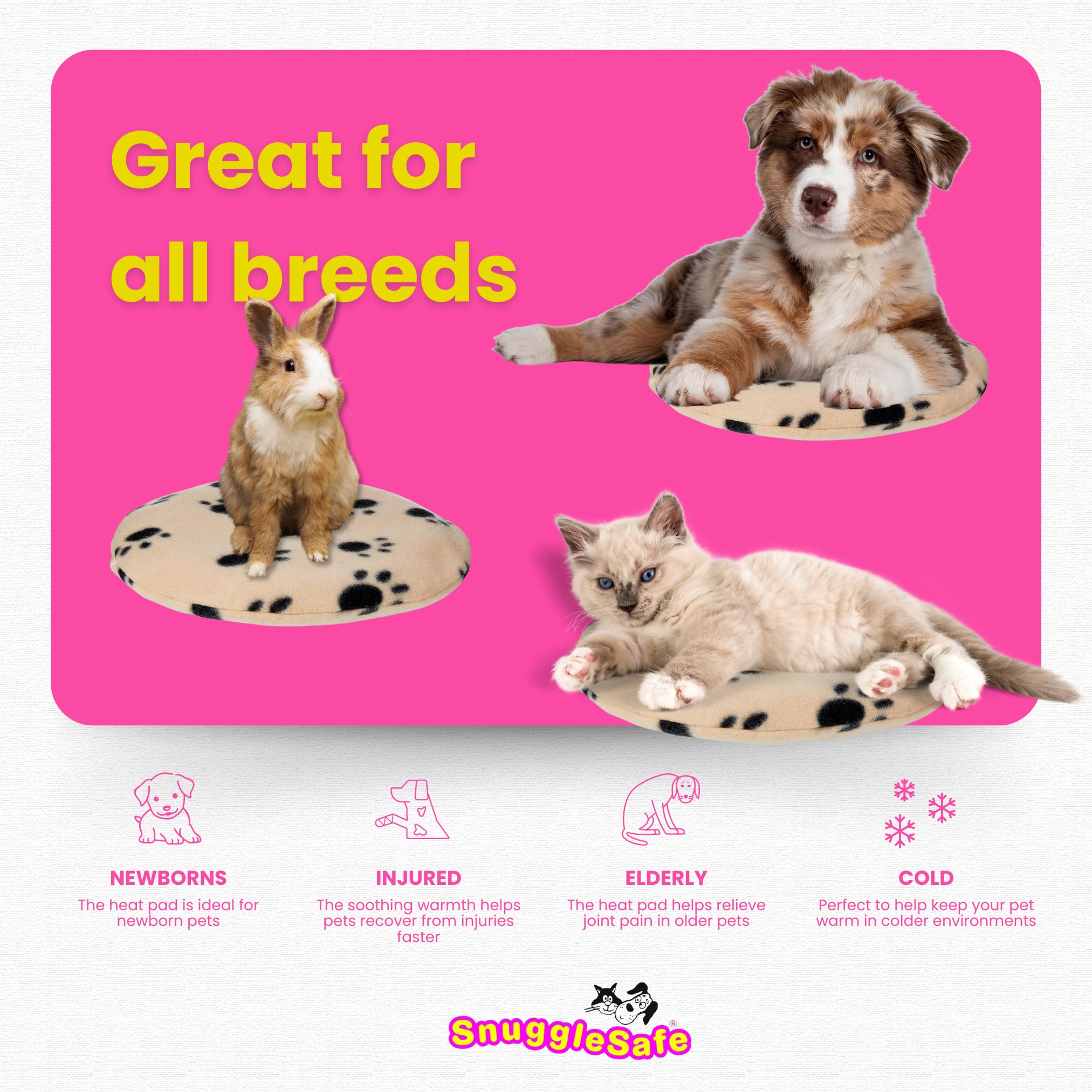 Snuggle Safe Pet Bed Microwave Heating Pad