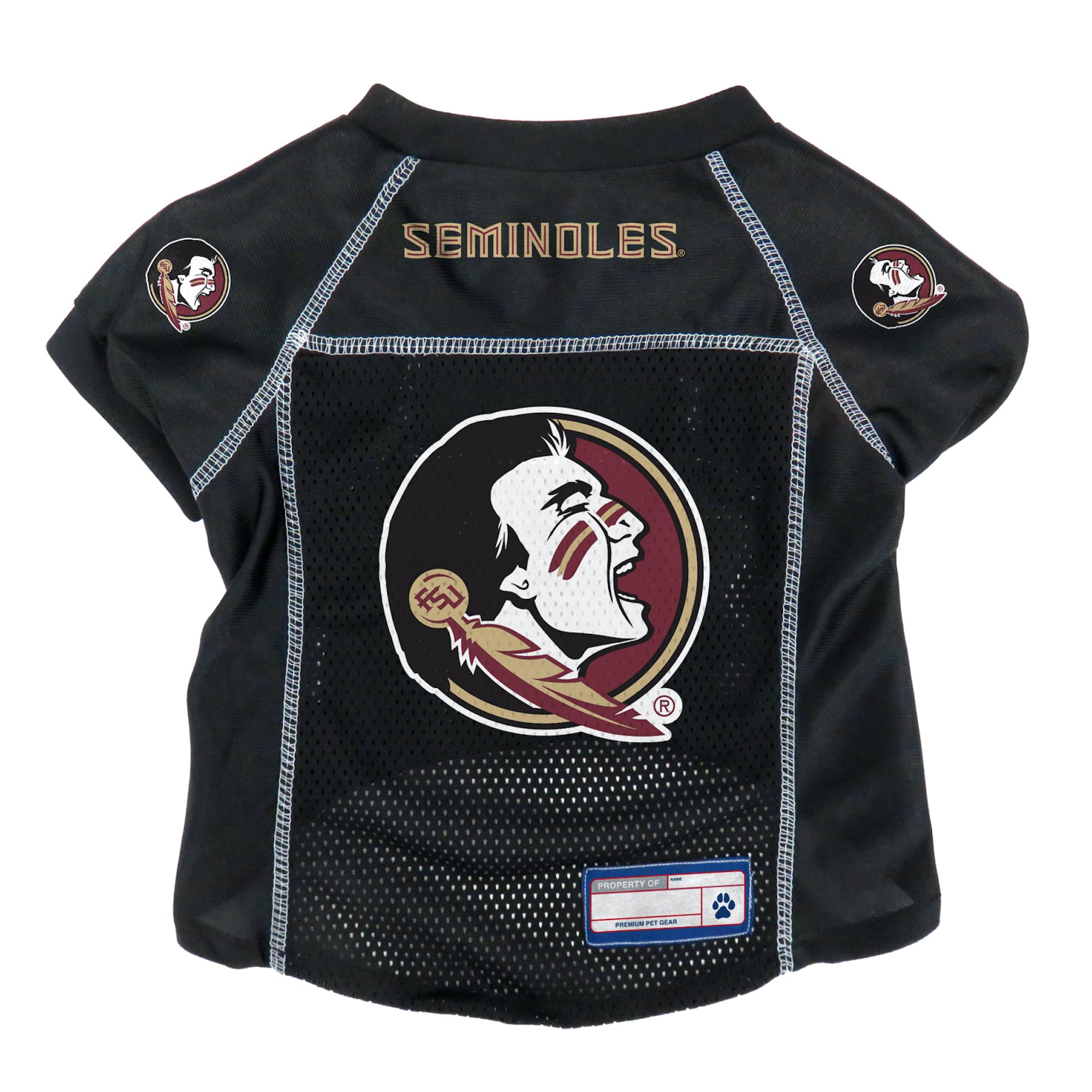 Littlearth Unisex-Adult Ncaa Florida State Seminoles Basic Pet Jersey, Team Color, Small