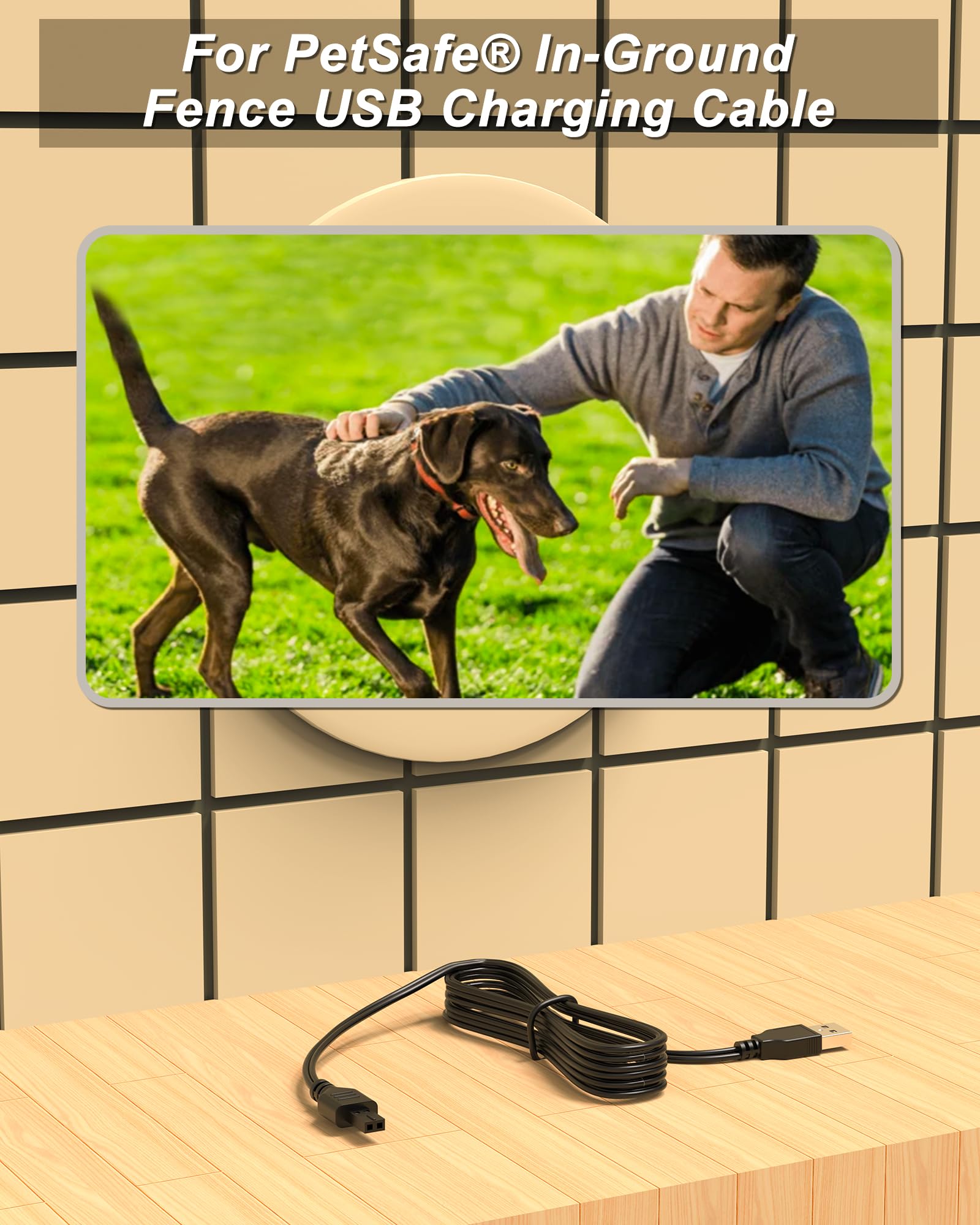 Vhbw Replacement For Petsafe Receiver Collar Usb Charger Cable Compatible With Petsafe Pif00-12917 Pif00-13663 Pif00-14288 Pif00