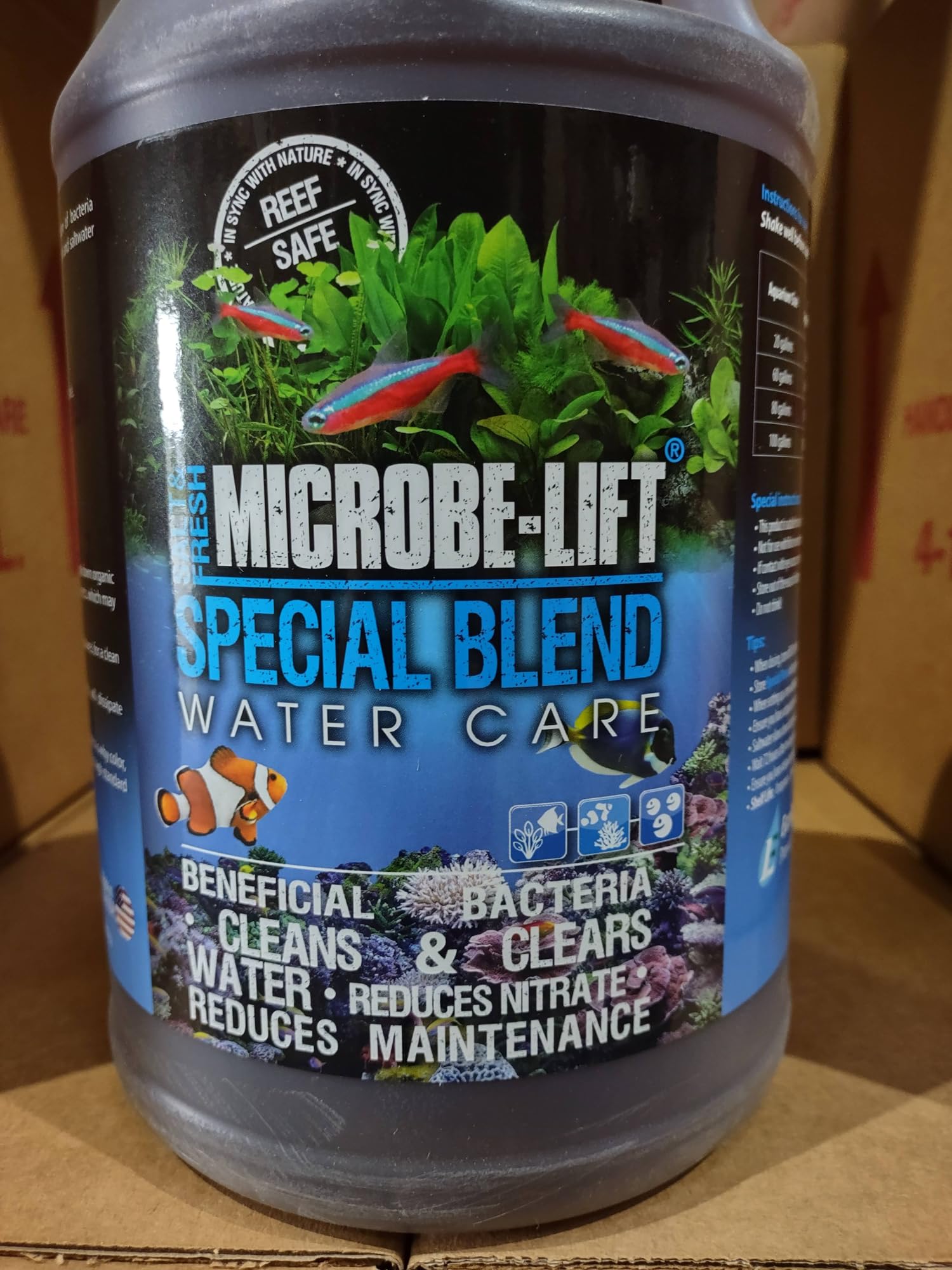 MICROBE-LIFT Special Blend Aquarium Treatment, Fish Tank Water Conditioner for Freshwater and Saltwater Tanks, Helps with Aquari