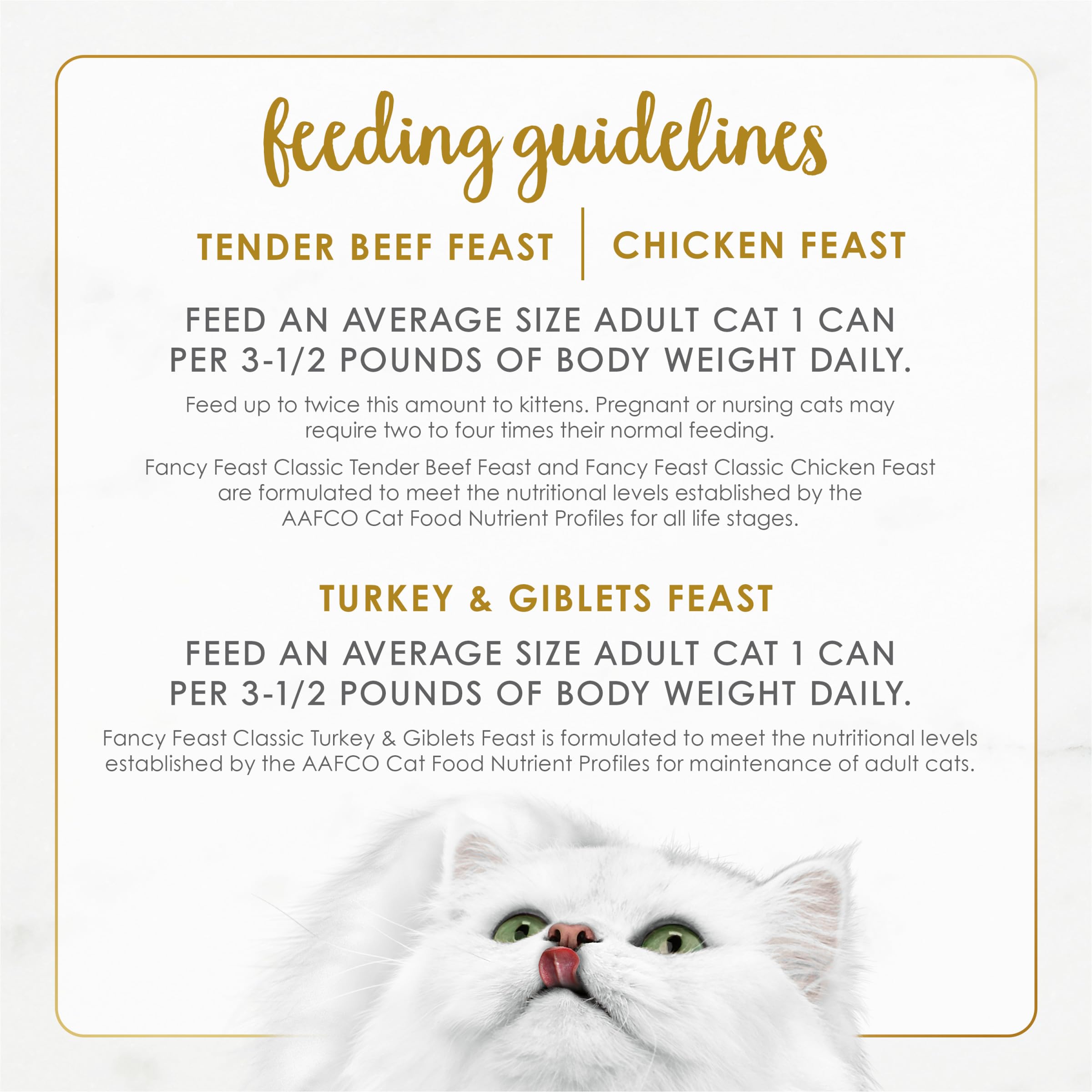 Fancy Feast Classic Pate Wet Cat Food Variety Pack, Poultry & Beef, 3 oz. Cans, Pack of 30