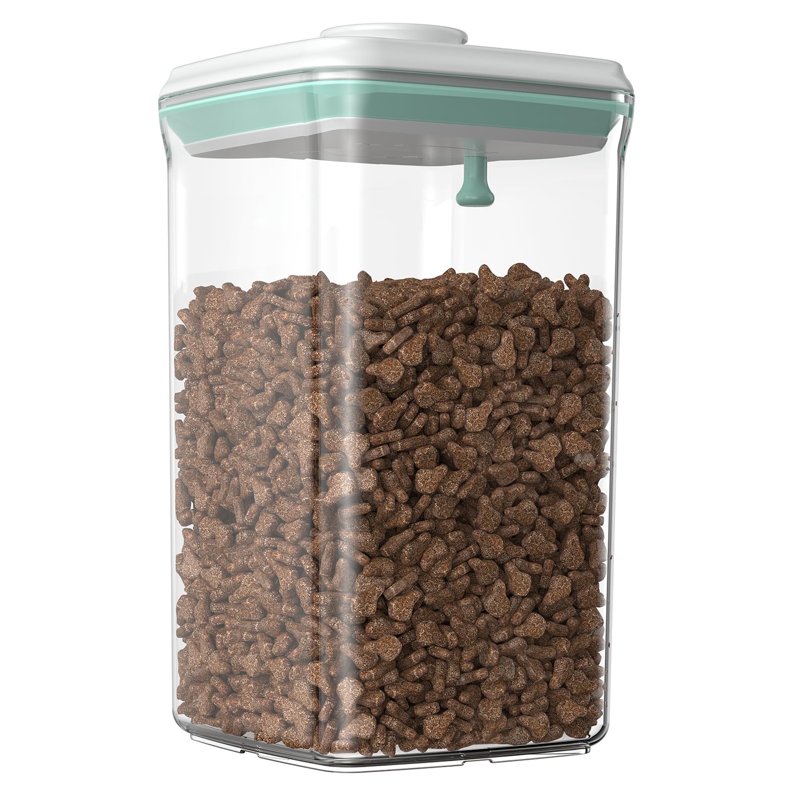 FAFAFLYER Dog-Cat POP Treat-Airtight jar-Container - 2.2 Qt/2 L | Stackable One-Touch Opening | For Snacks Candy Salt Herbs Spic