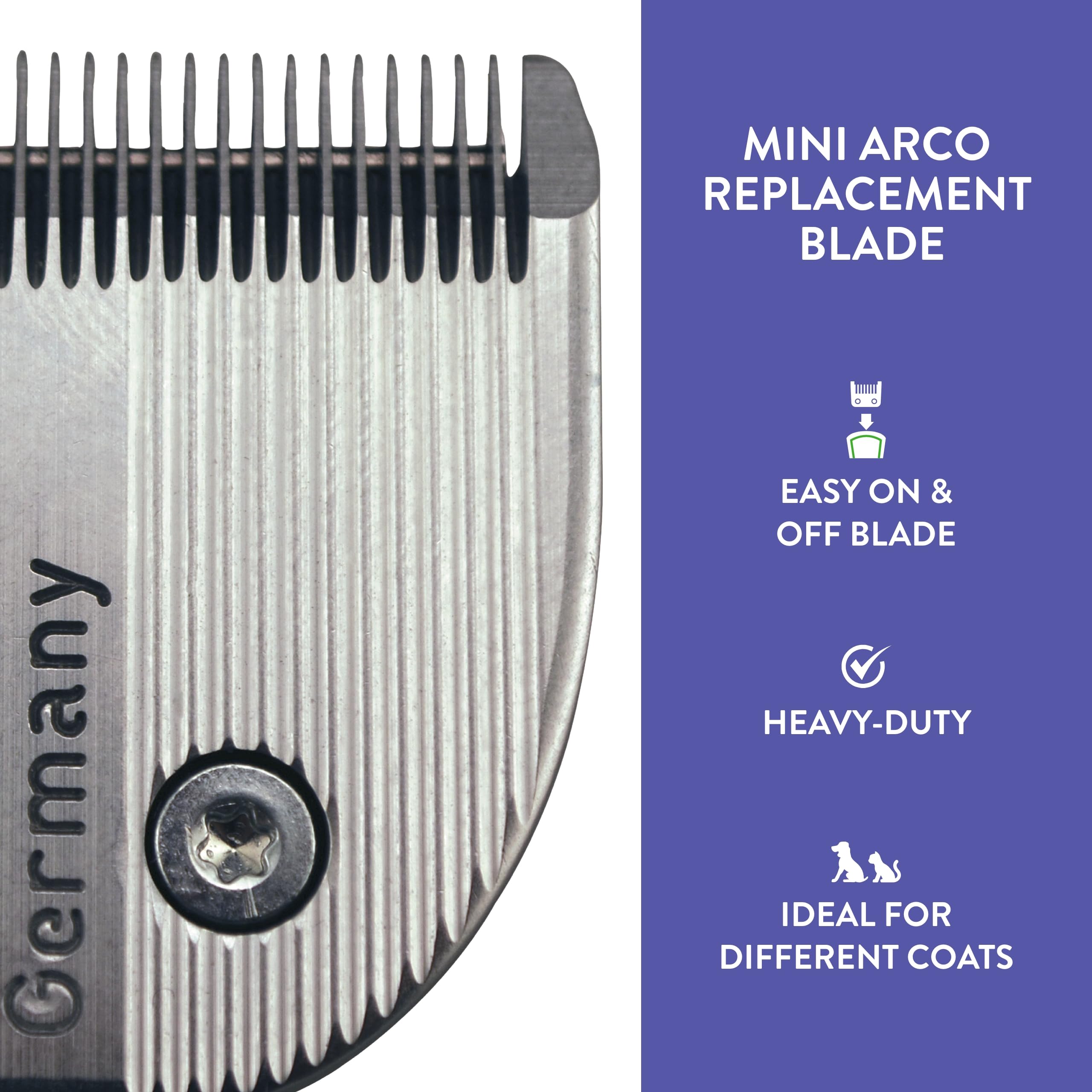 Wahl Professional Animal 30 MiniArco Replacement Trimmer Blade - Silver, 30 Size, Precision Grooming Essential