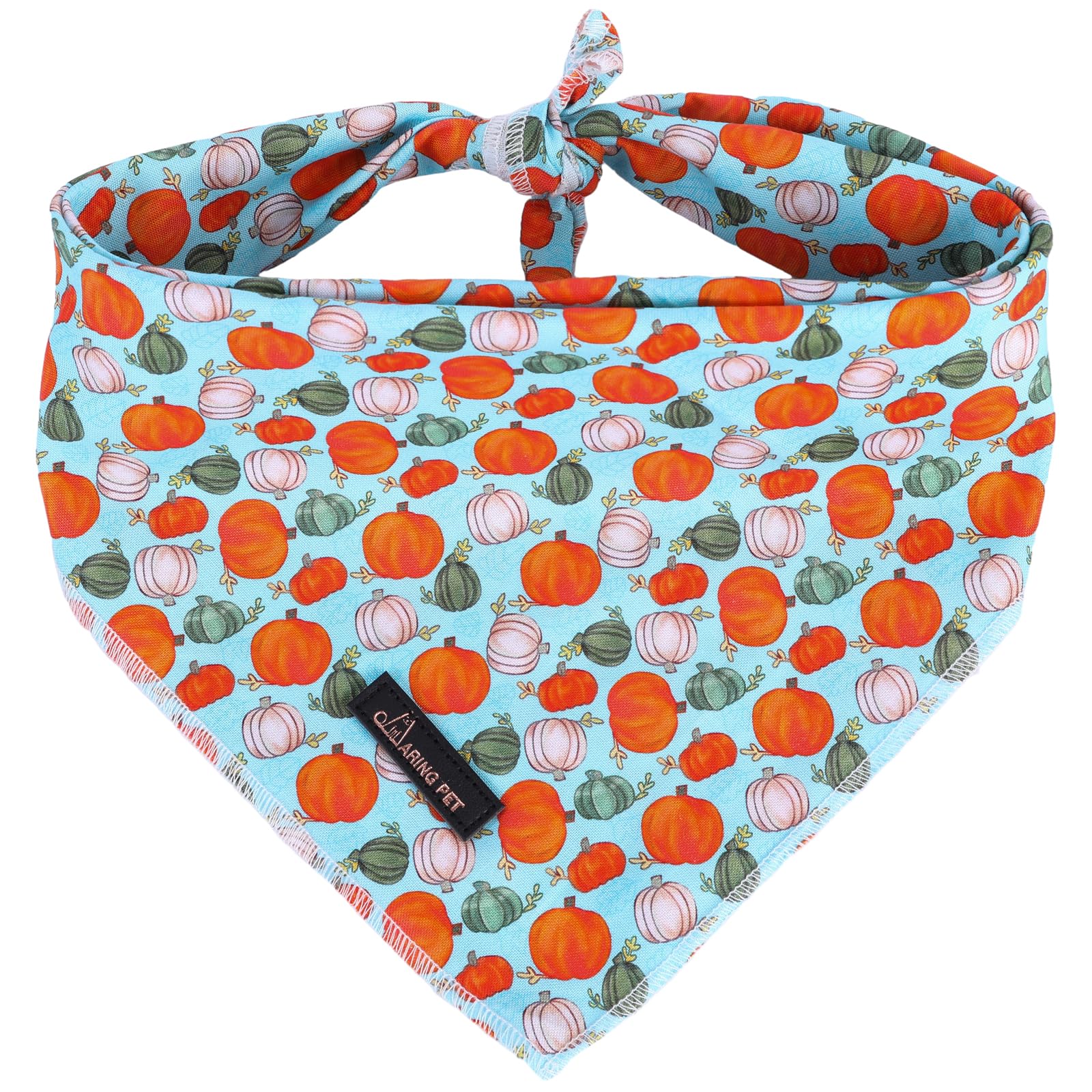 Aring Pet Halloween Dog Bandana, Cotton Pumpkin Dog Bandanas, Soft Comfortable Halloween Pet Scarf Dog Triangle Bibs For Small T