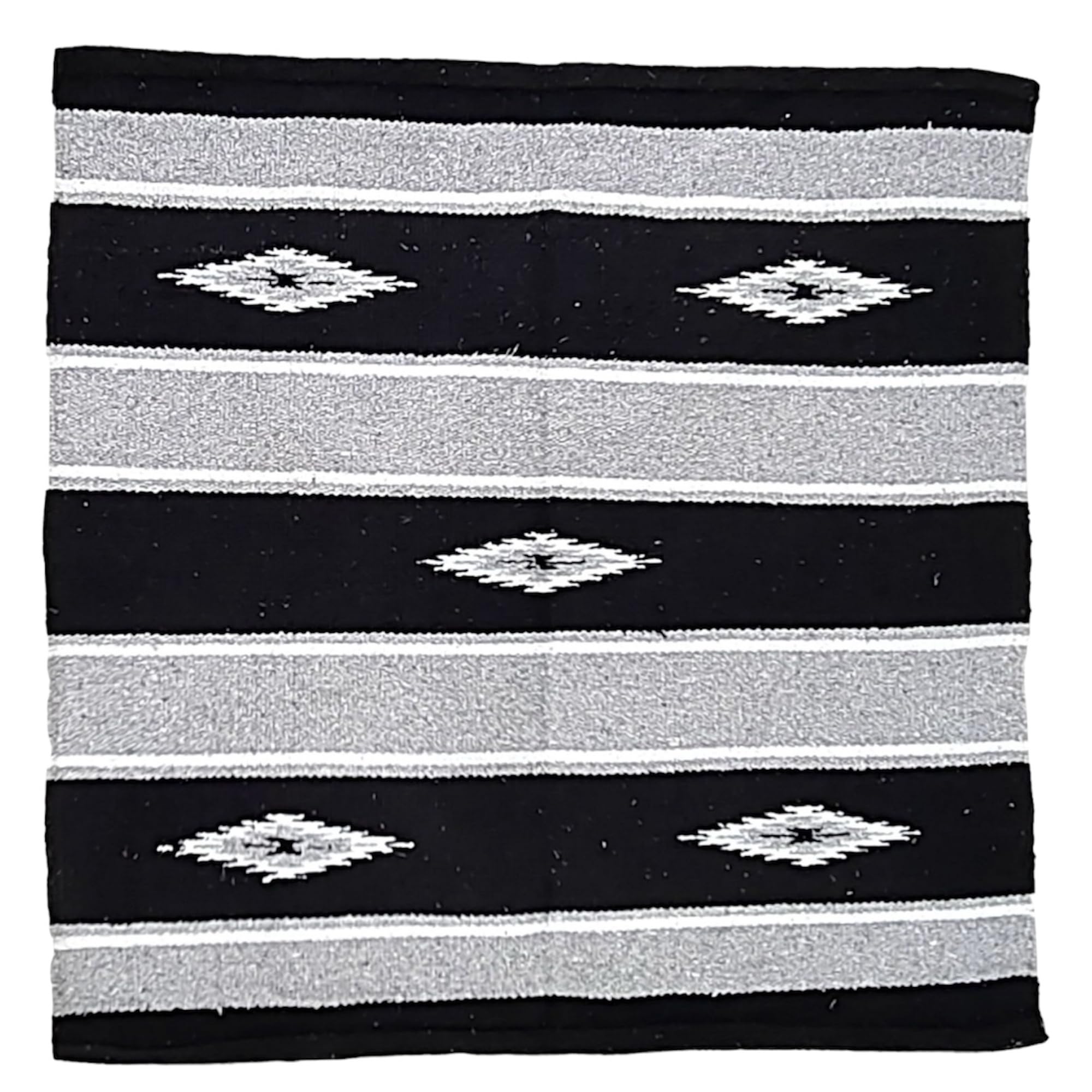 Majestic Ally 36''X 34'' Navajo Design Acrylic Saddle Blanket -2.4 Lbs (Purple And Black)