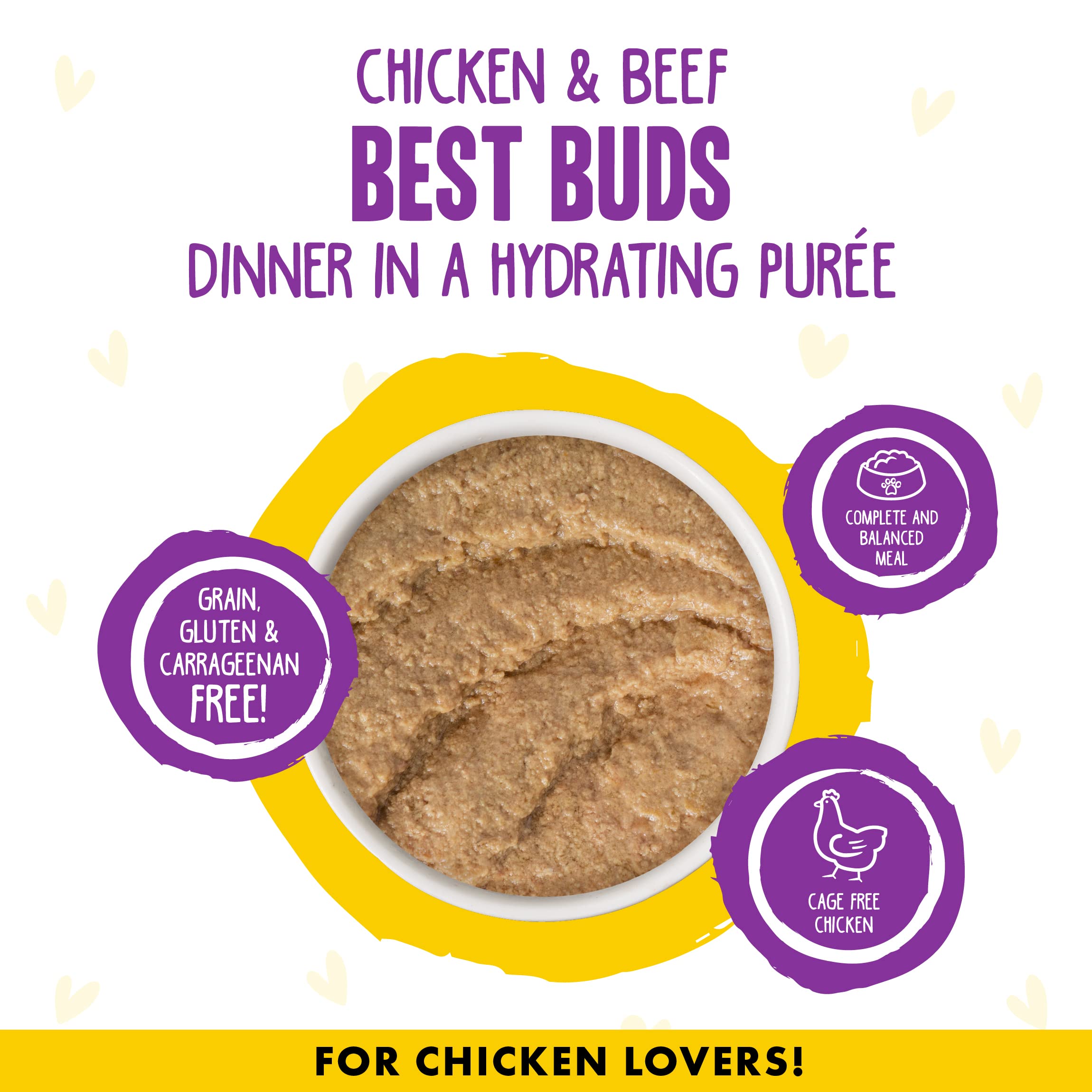 Weruva B.F.F. Play - Best Feline Friend Pat   Lovers, Aw Yeah!, Chicken & Beef Best Buds with Chicken & Beef, 2.8oz Can (Pack of