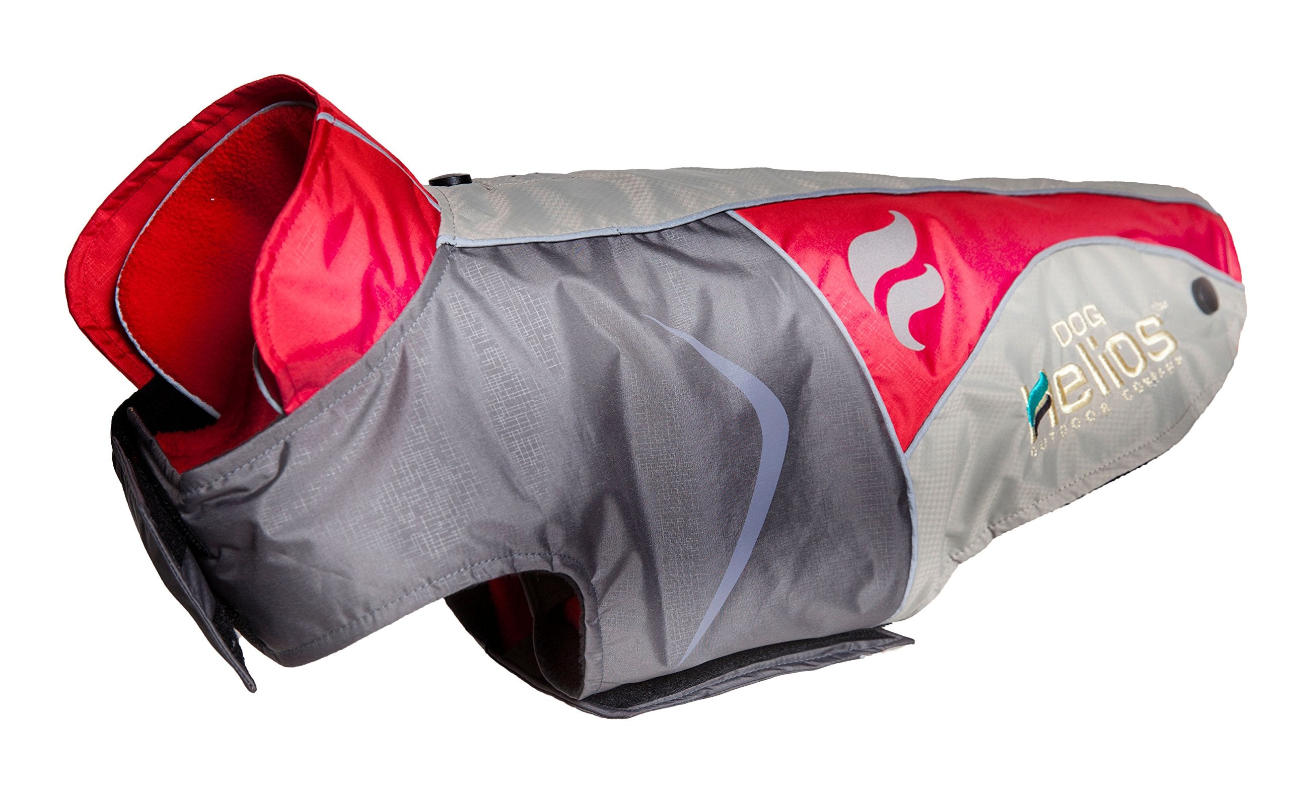 DOGHELIOS Lotus-Rusher Waterproof 2-in-1 Pet Dog Jacket Coat with Removable Polar Fleece Lining w/ Blackshark technology, Larg