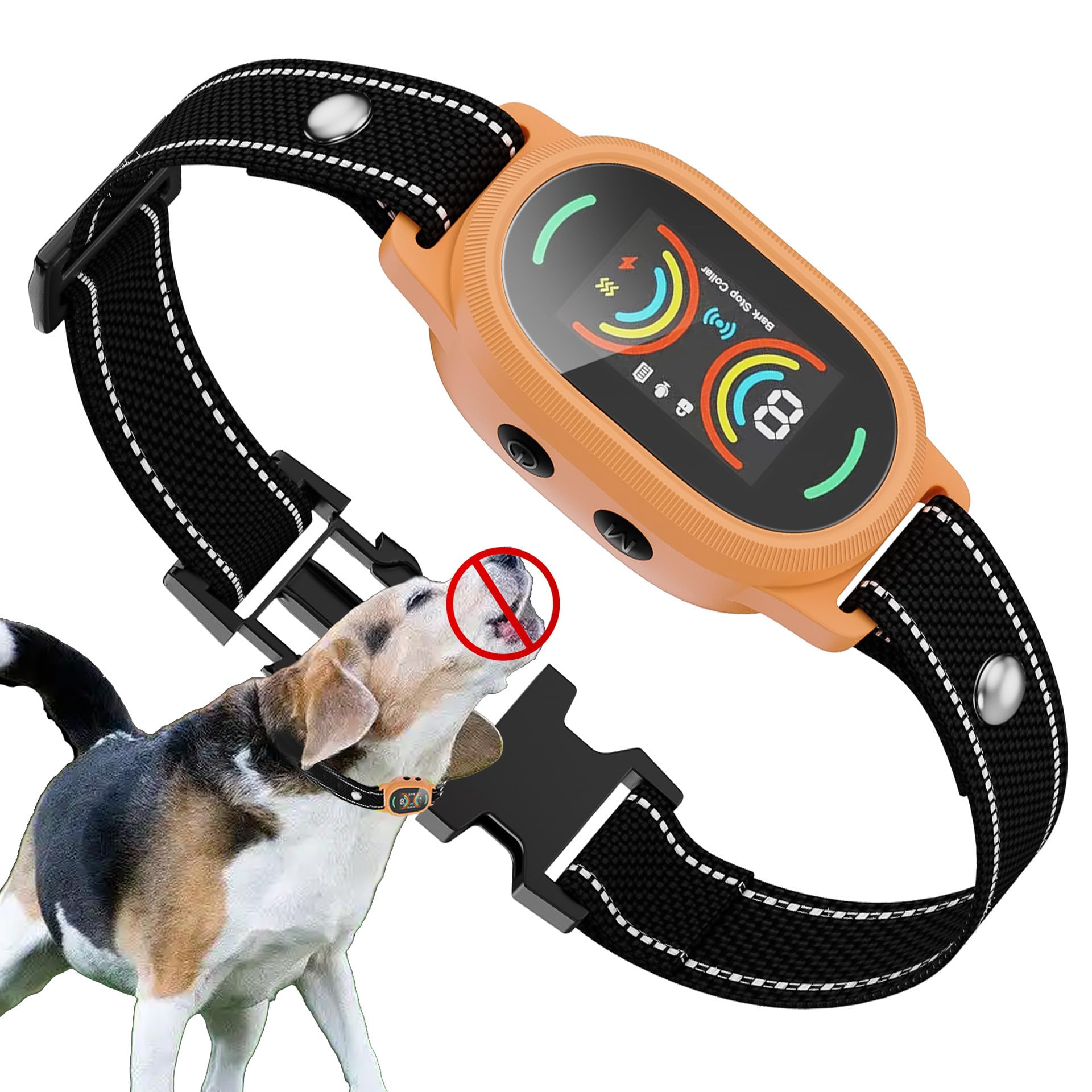 Dog Bark Collar For Large, Medium And Small Dogs With Smart Anti False Triggering Ai Chip, Ip67 Waterproof Rechargeable Anti Bar