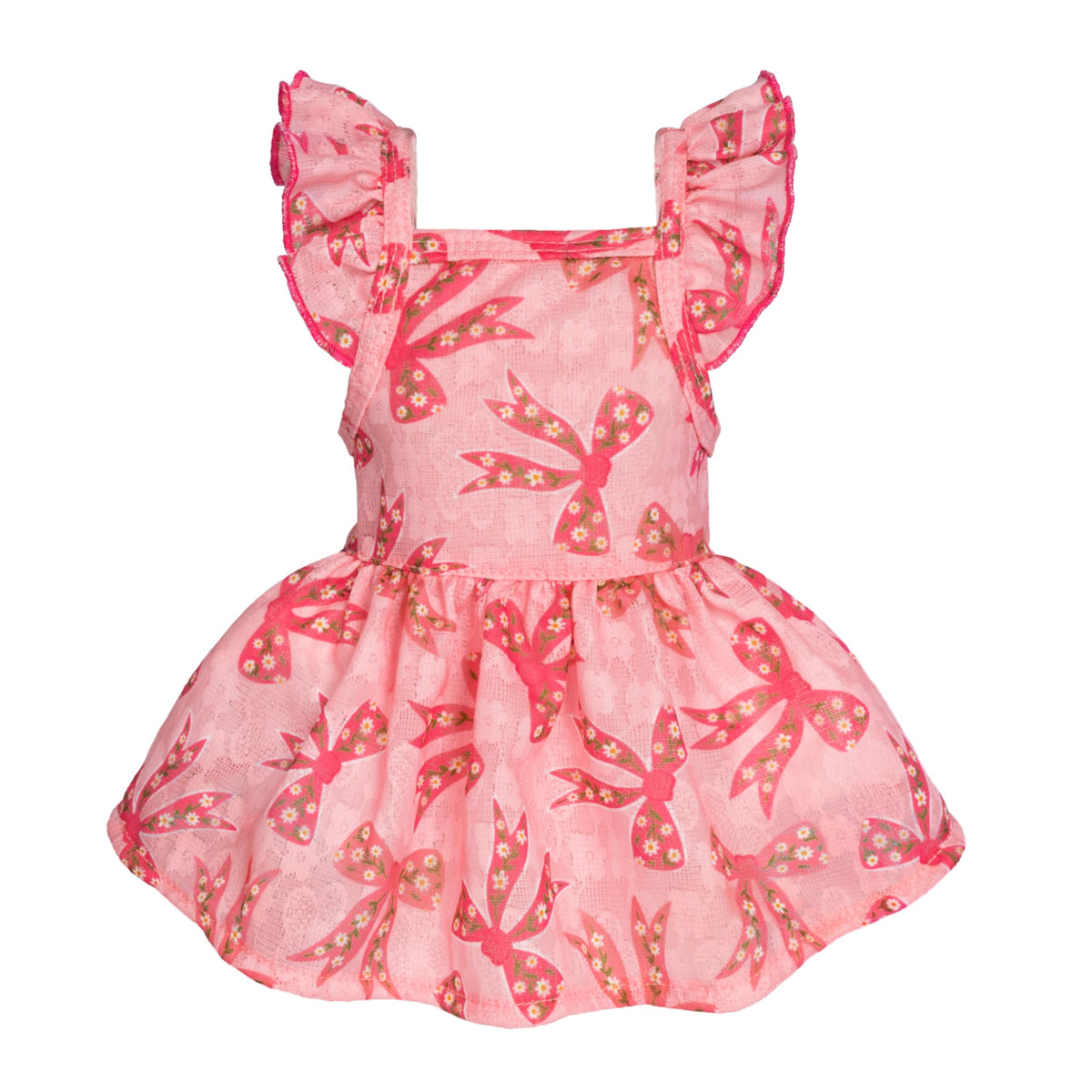 Fitwarm Ruffle Sleeves Bowknot Dog Dress, Birthday Clothes For Small D –  Petocart