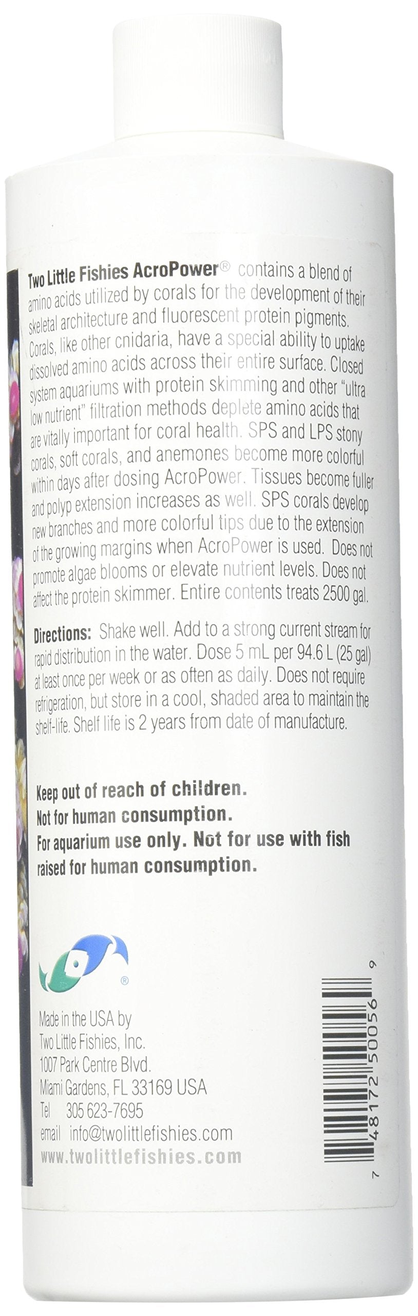 Two Little Fishies AcroPower Amino Acids for SPS Corals - 500 mL