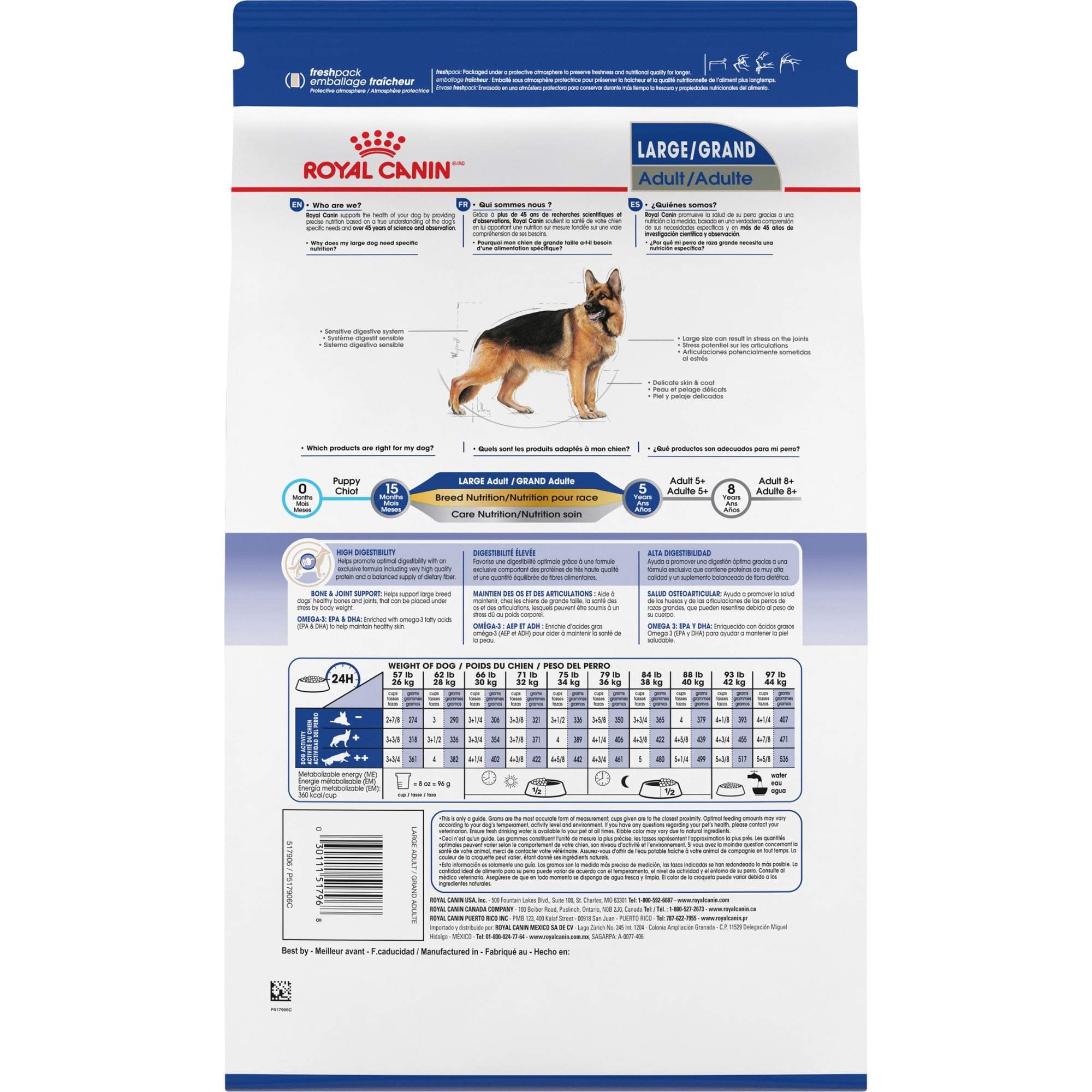Royal Canin Large Breed Adult Dry Dog Food, 35 lb bag