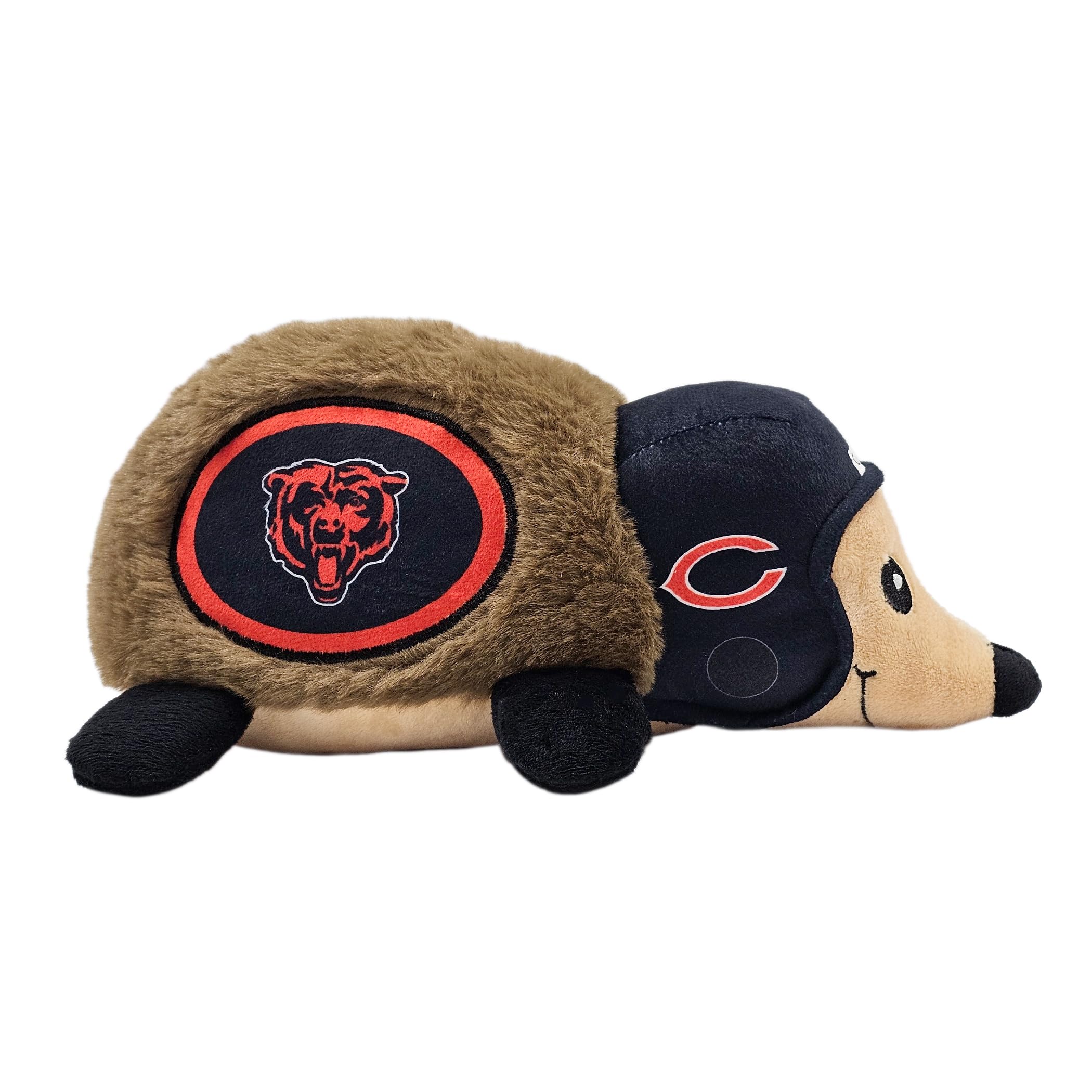 Nfl Chicago Bears Plush Hedgehog Toy For Dogs & Cats, Cool Soft Pet Toy For Fun And Interactive Play, Dog Chew Toy With Squeaker