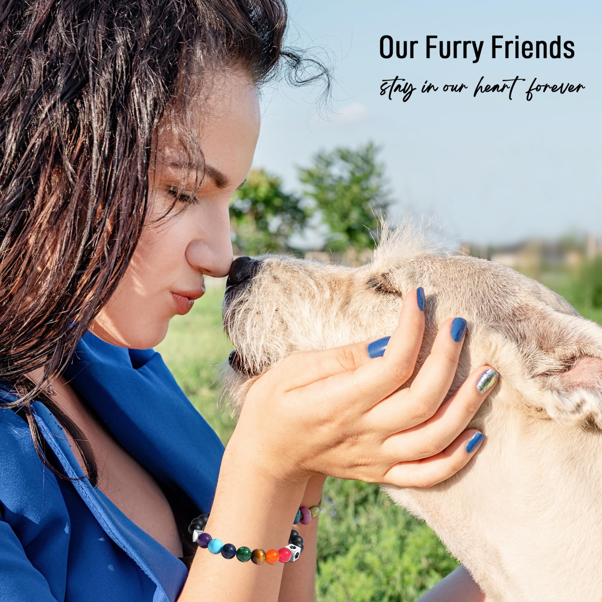TONY & SANDY Pet Memorial Gifts for Dogs, Dog Memorial Gifts for Loss of Dog, Dog Passing Away Sympathy Rainbow Bridge Memorial