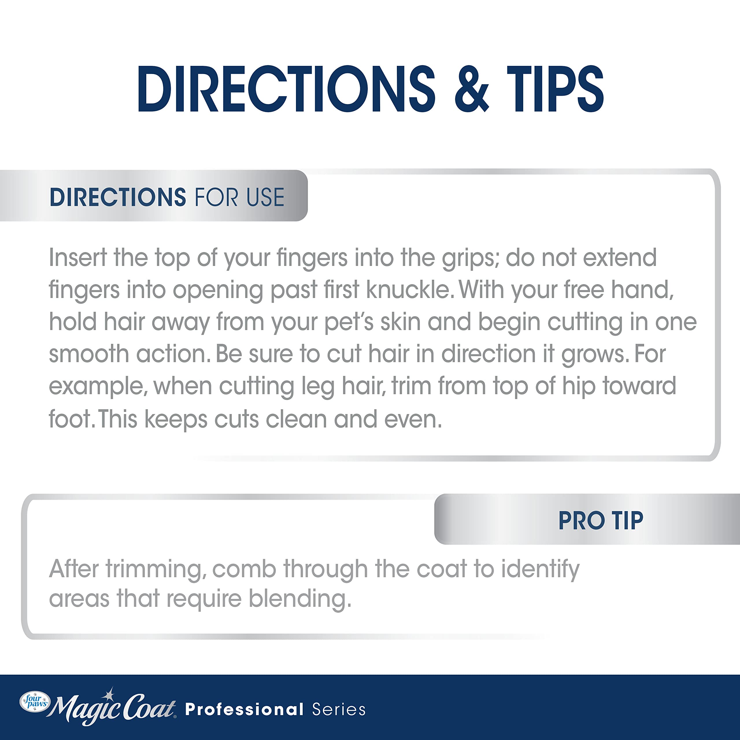 Four Paws Magic Coat Professional Series All-In-One Finishing Shears For Dogs, Dog Grooming Scissors, 1 Count