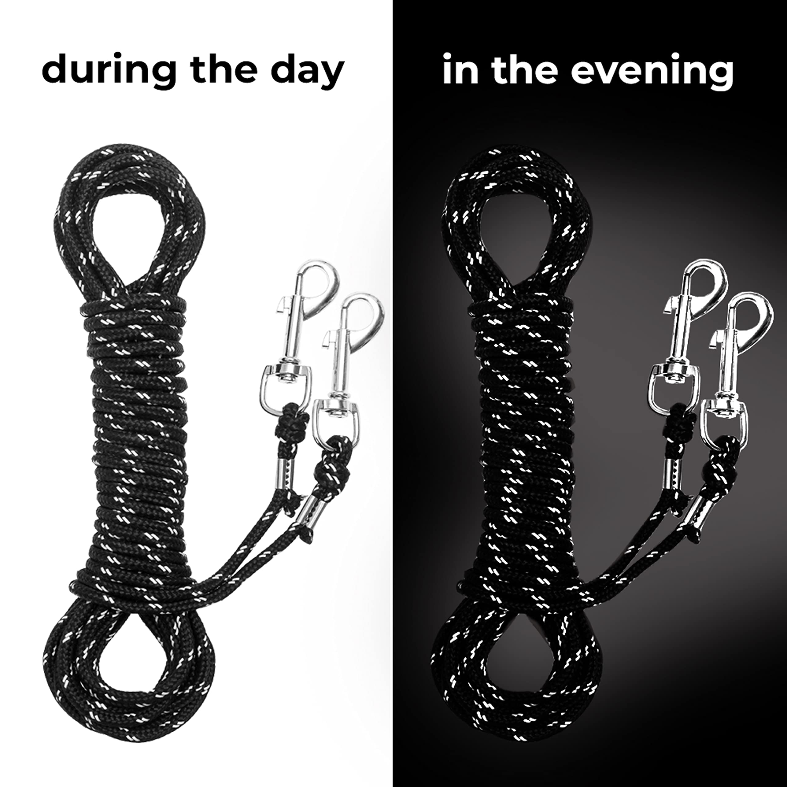 Reflective Cat Leash, 30Ft Escape Proof Walking Lead Yard Long Leash, Extender Leash Training Playing Outdoor For Cats Puppy Kitten Small Dogs Rabbit Small Animals