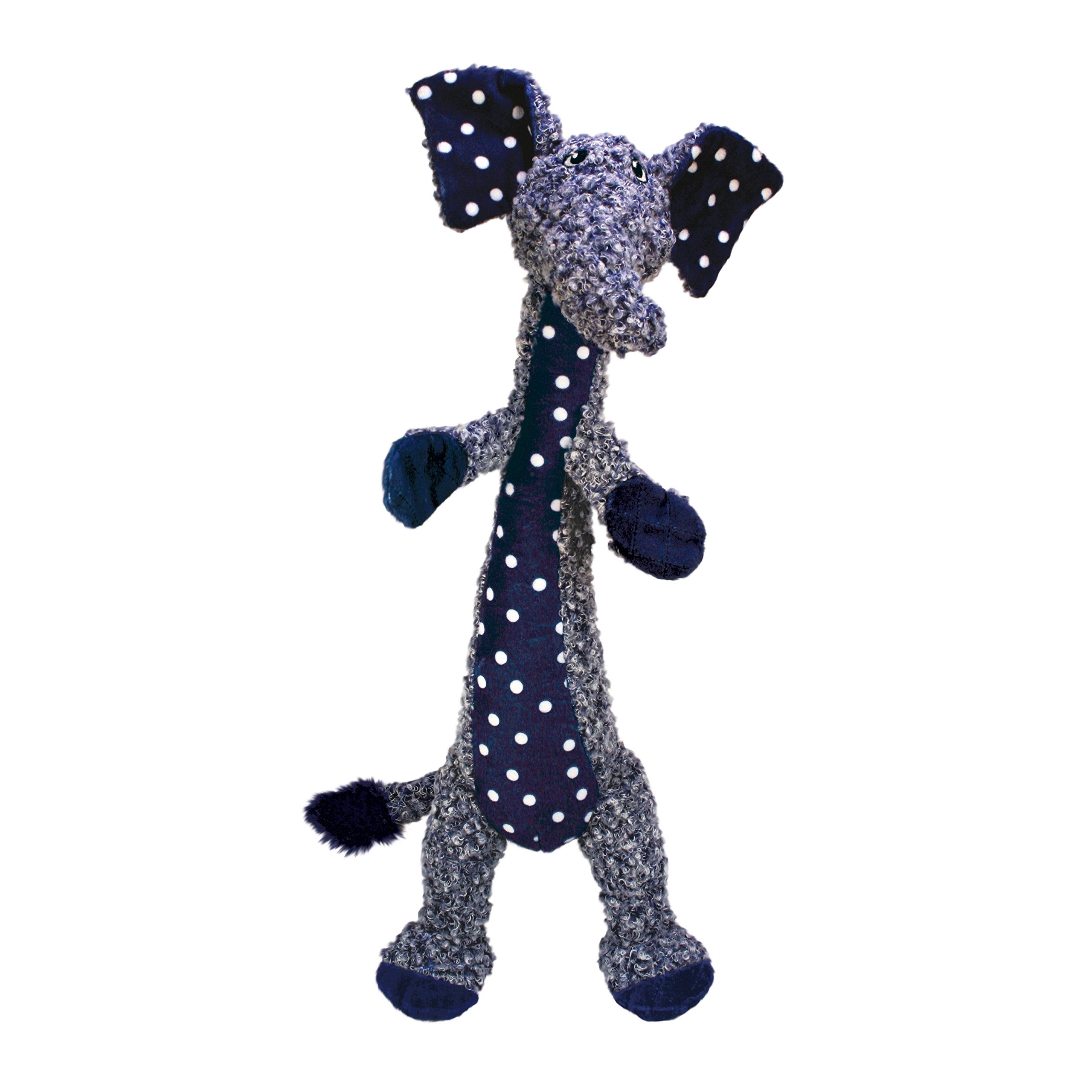 Kong Shakers Luvs Elephant - Long Body For Fetch And Tug - Blue (Small)