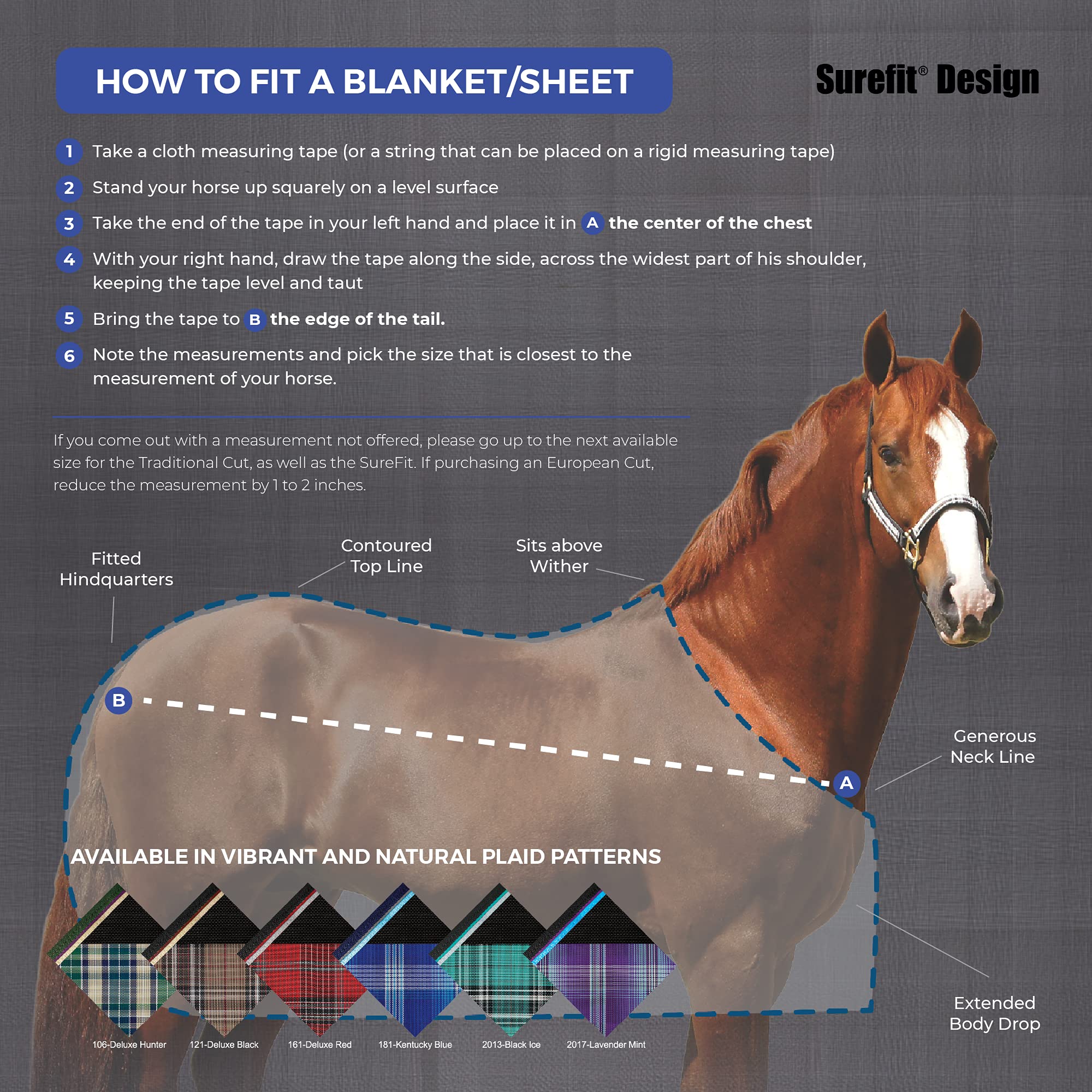 Kensington Breathable And Uv Protective Sheet Surefit All Season Protection For Horse - 78', Kentucky Blue