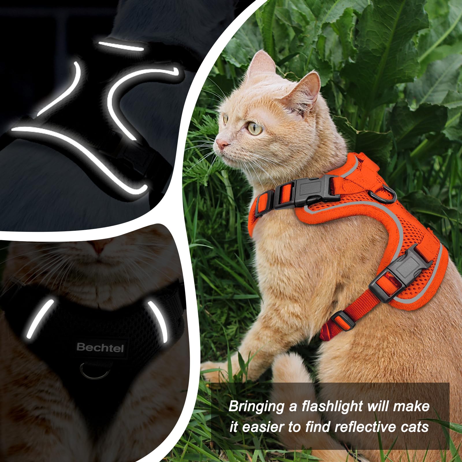 Kitten Harness And Leash Seat, The Upgrade Can Be Adjusted In Four Directions And Breathable Cat Harness For Anti Escape That Ca