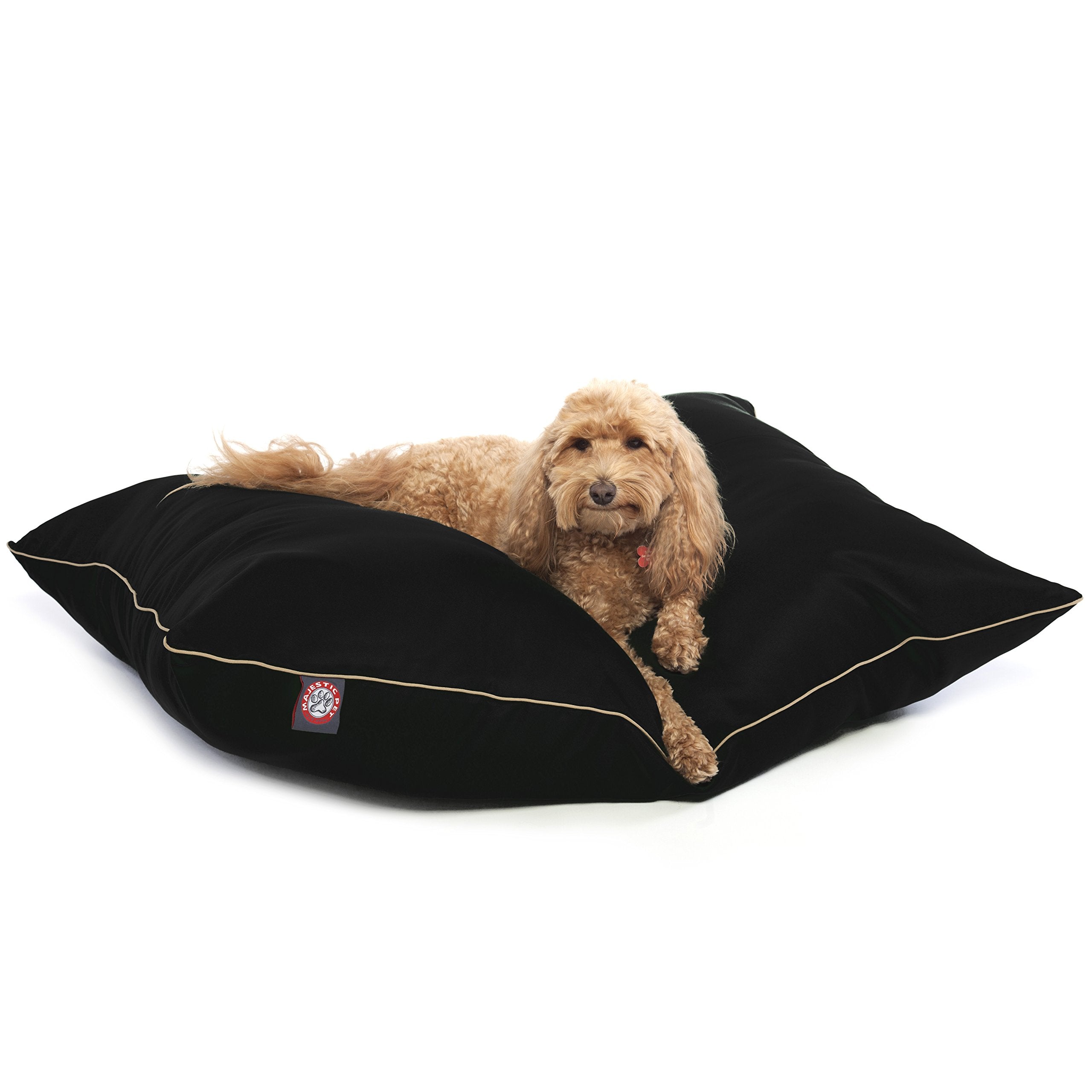 28X35 Black Super Value Pet Dog Bed By Majestic Pet Products Medium