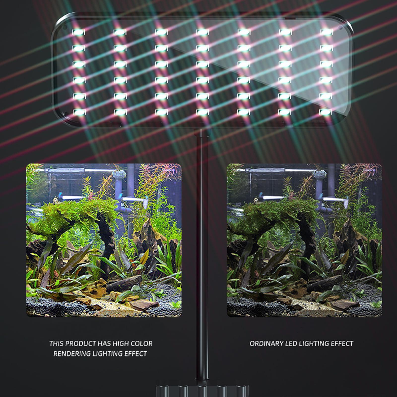 Carefree Fish Aquarium LED Light RA 92 USB 5V Fish Tank Clip Light 5730 13W
