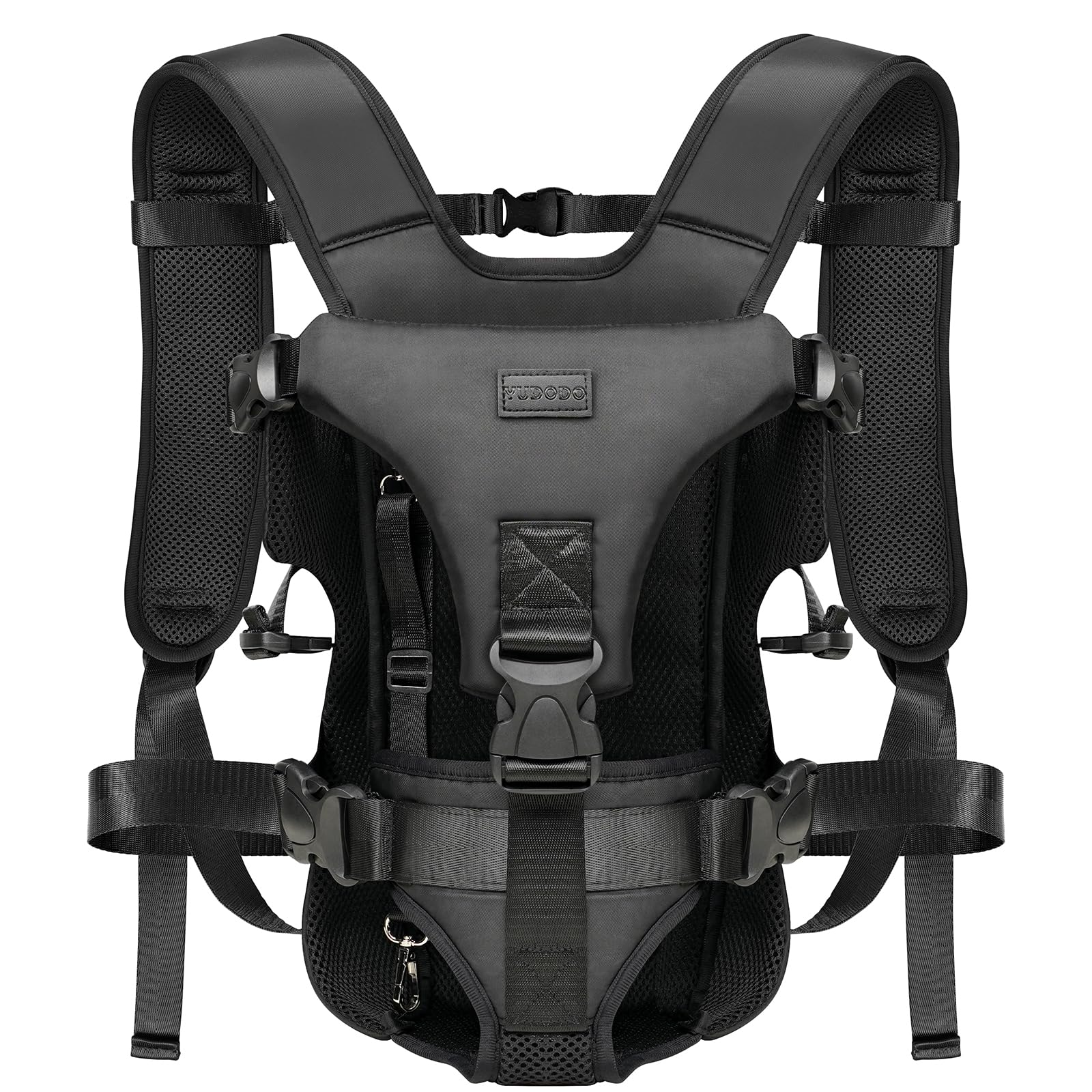 Yudodo Pet Dog Front Carrier Backpacks Multiple Adjustable Small Dog Chest Carrier Legs Out Easy-Fit Puppy Travel Backpack Carri