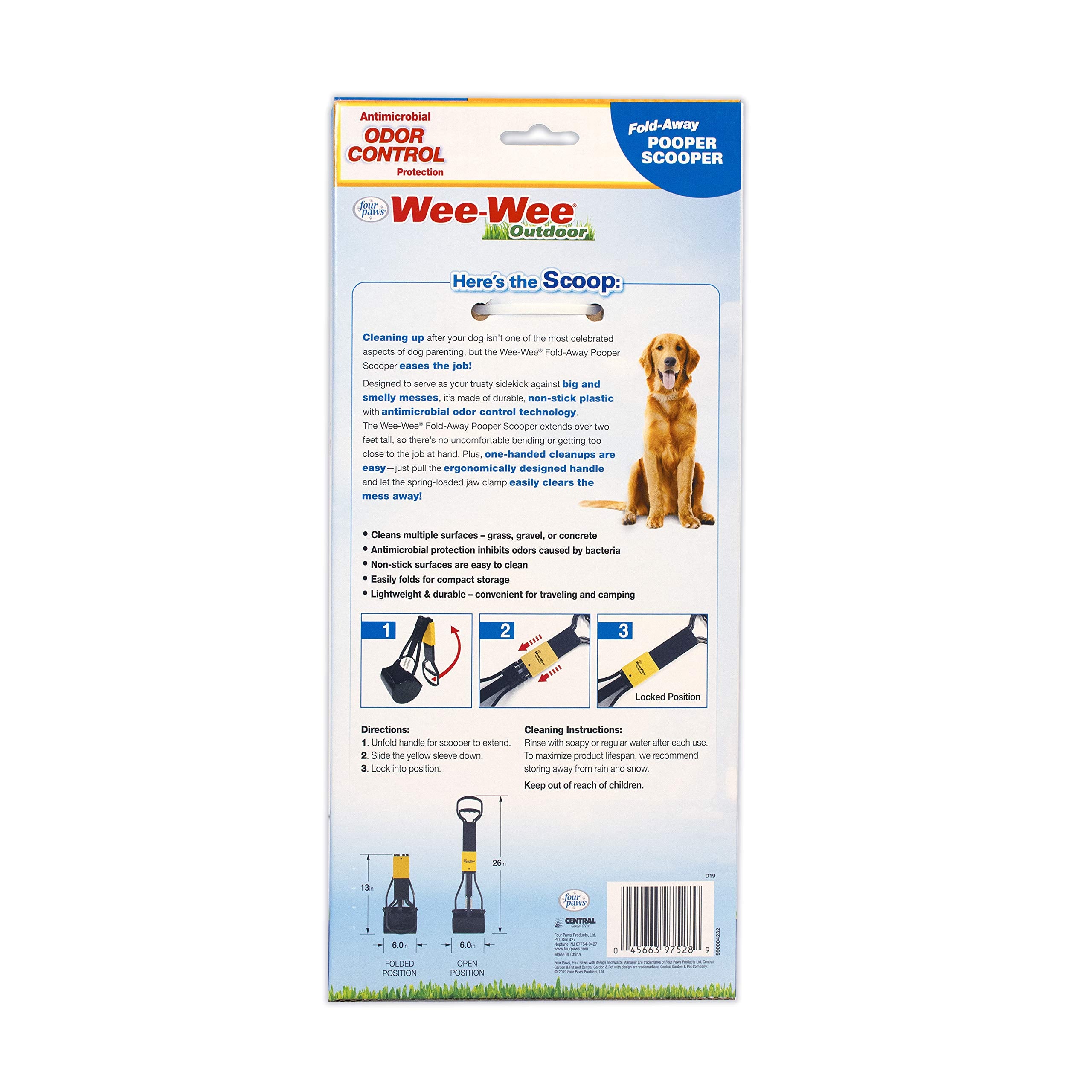 Wee-Wee Dog Waste Fold-Away Pooper Scooper