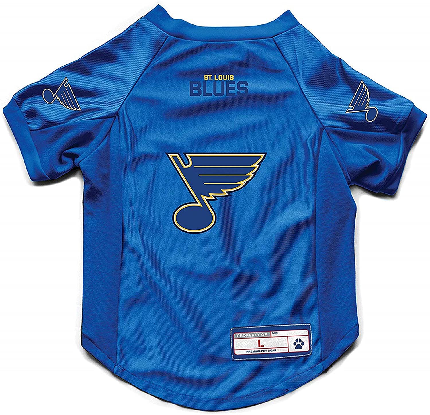 St. Louis Blues Pet Jersey Stretch Size Big Dog - Special Order