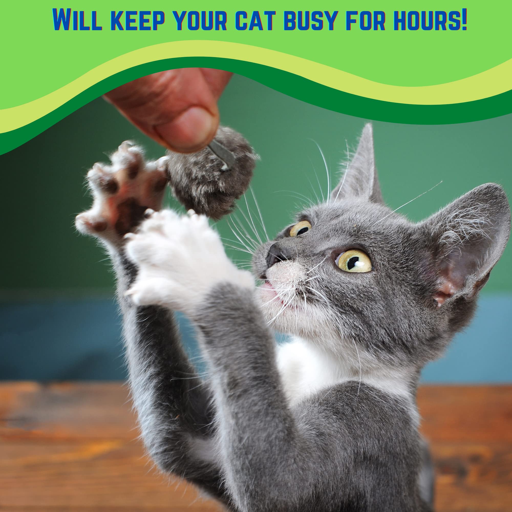 Smokey'S Stash Rabbit Fur Mouse Cat Toy 12 Per Pack White And Gray Fuzzy Toys For Cats With Rattle Realistic Fake Mice (12)