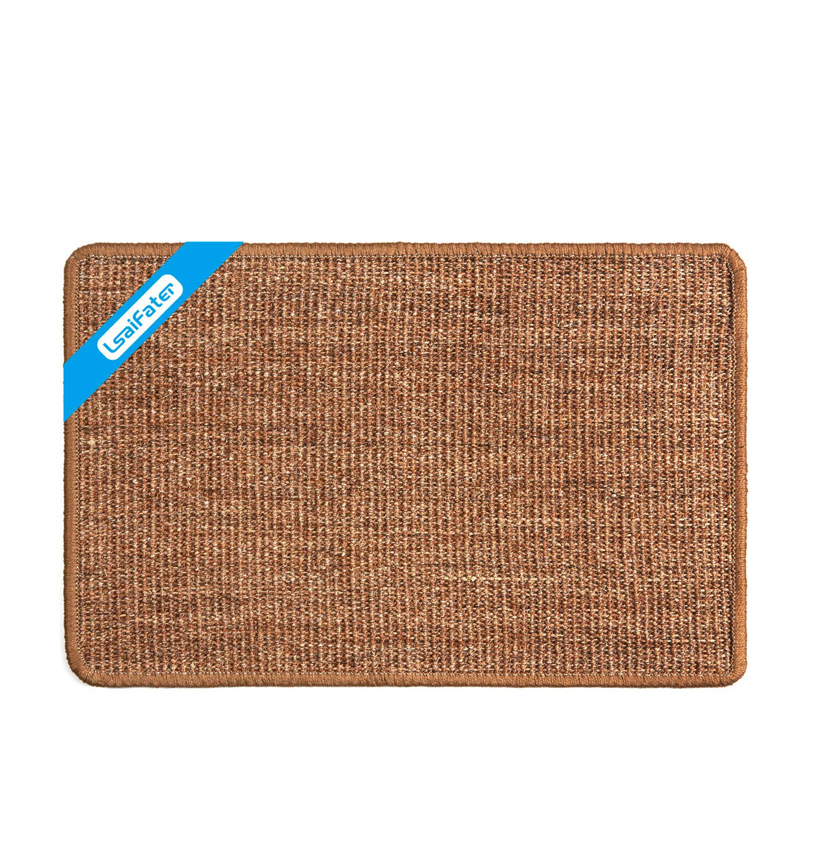 Lsaifater Cat Scratching Mat, Natural Sisal Mat, Cat Scratch Furniture Protector, Horizontal Cat Floor Scratching Pad Rug, Protect Carpets And Sofas (14.9X23.6 Inch, Brown)