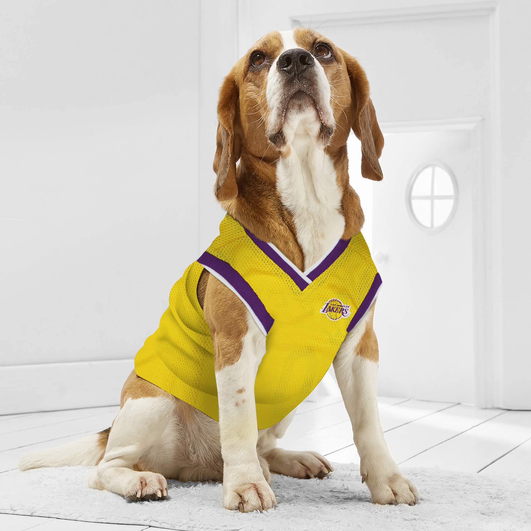 Pets First Nba Los Angeles Lakers Dog Jersey, X-Large - Tank Top Basketball Pet Jersey