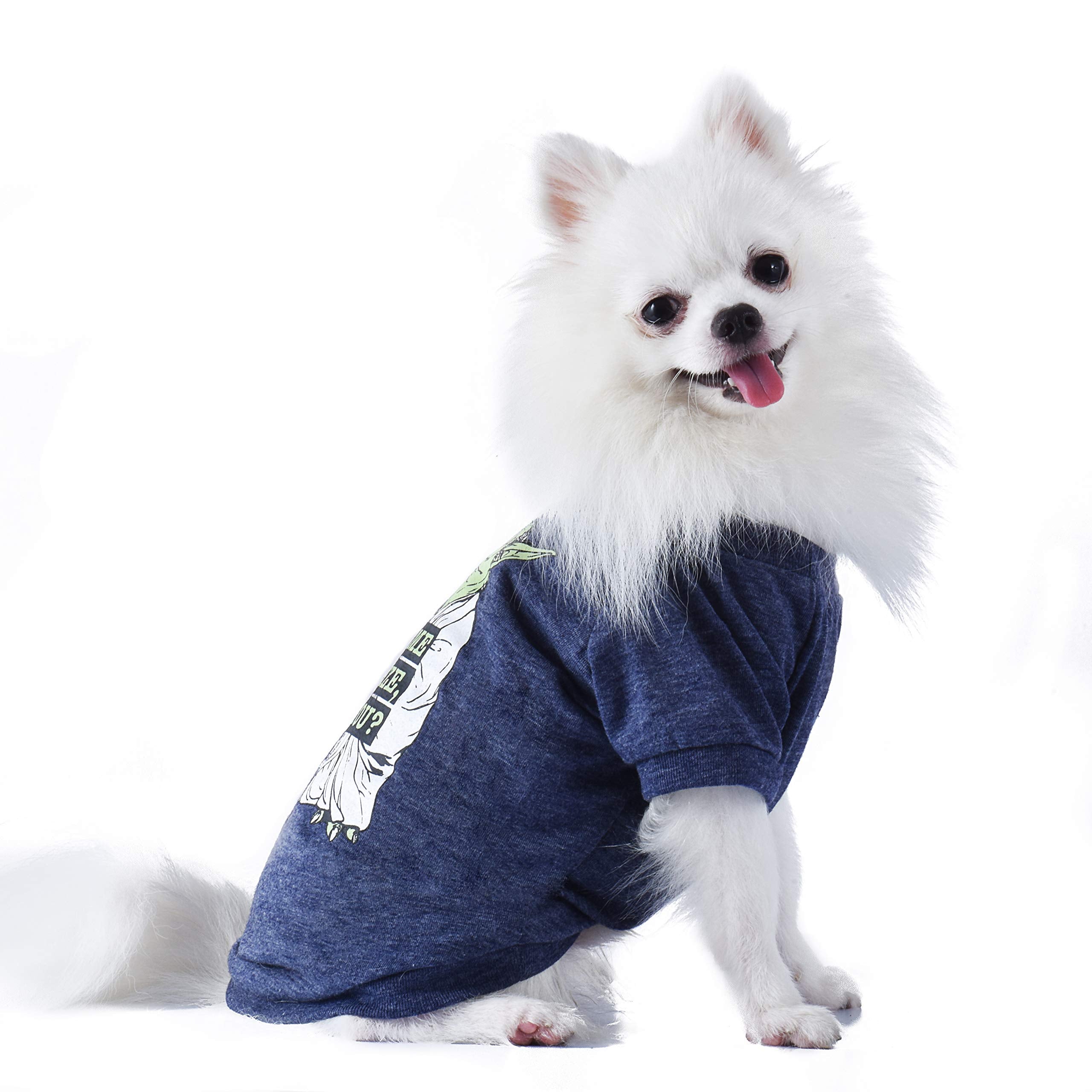 Star Wars For Pets Yoda 'Judge Me By My Size, Do You?' Dog Tee | Star Wars Dog Shirt For Large Dogs | Size Large | Soft, Cute, And Comfortable Dog Clothing And Apparel
