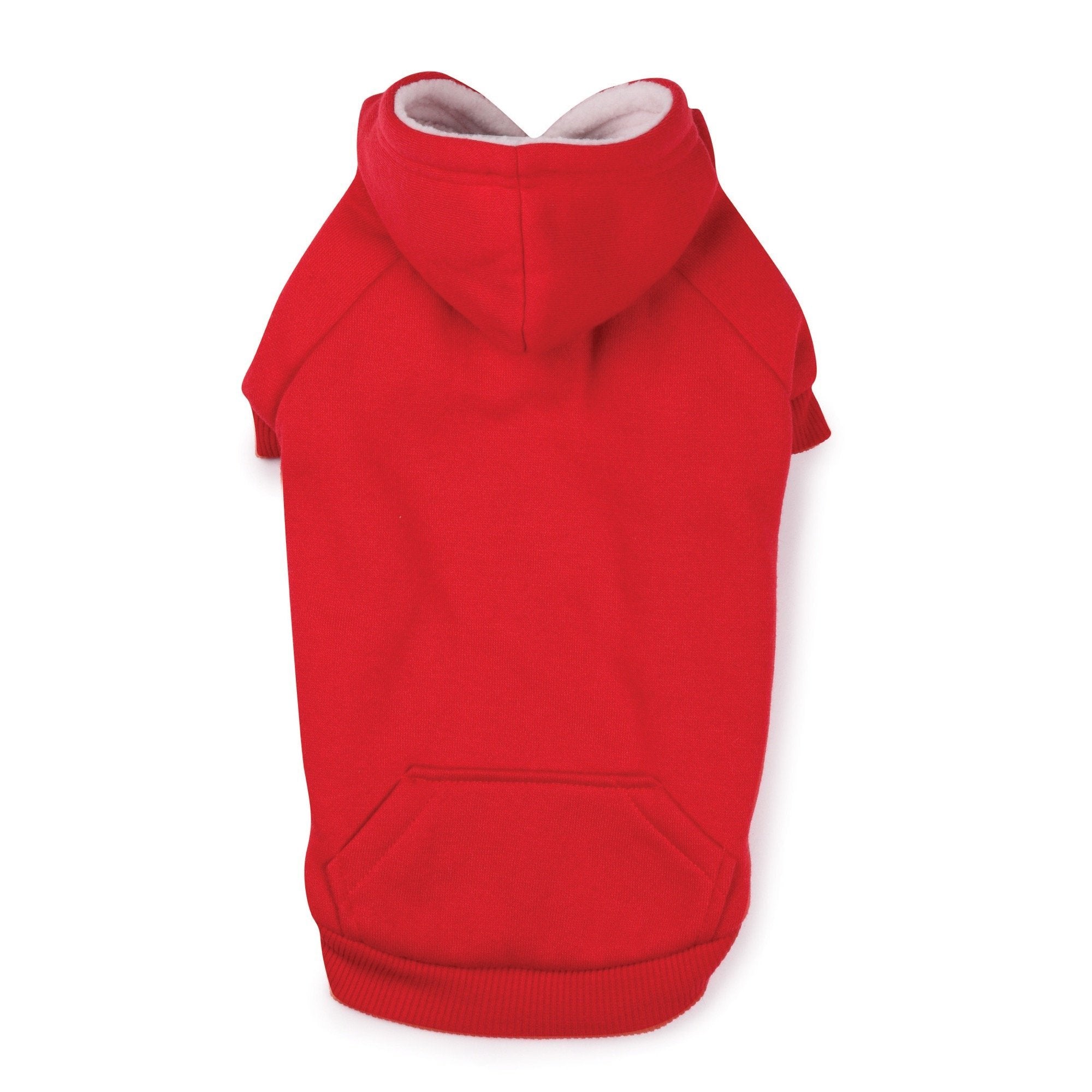 Zack & Zoey Fleece-Lined Hoodie for Dogs, 20 Large, Tomato Red