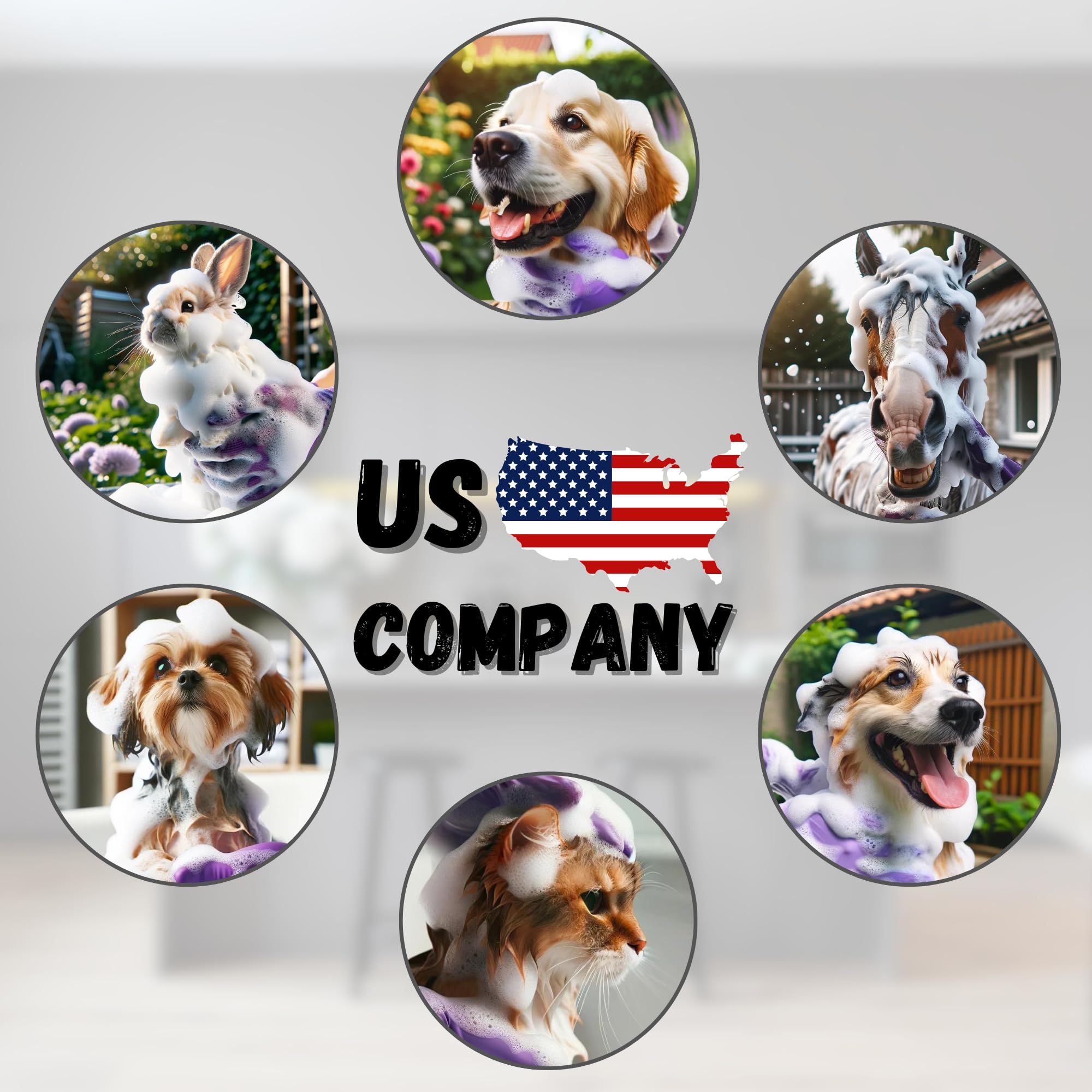 Bubble Hands Dog Washing Gloves With Bristle Scrubbers, Reusable Silicone Gloves Ideal For Pet Bathing, Massaging & Grooming (Pu