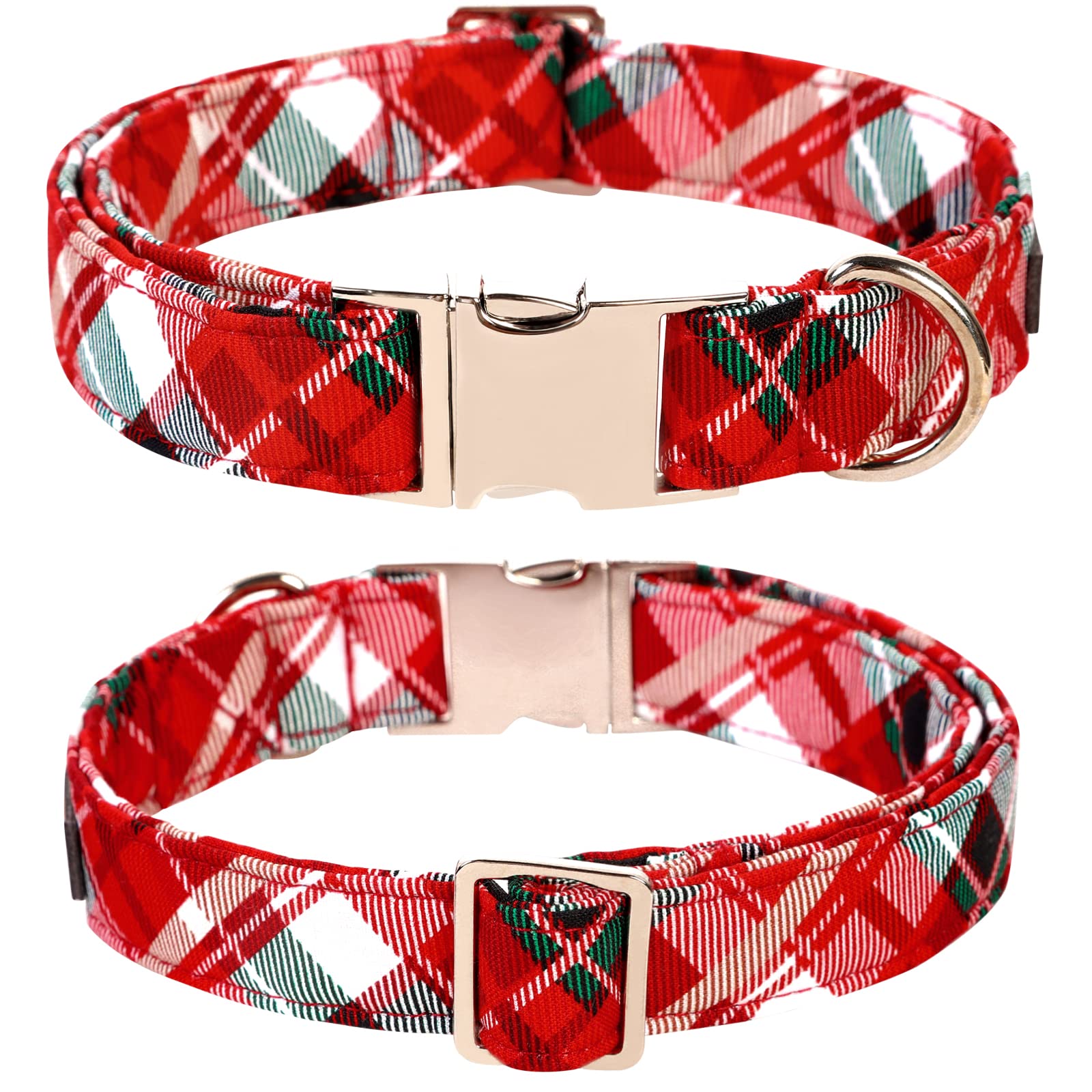 Lionet Paws Christmas Dog Collar With Bowtie, Dog Sailor Bow Collar With Metal Buckle For Dogs, Adjustable Comfortable Dog Colla
