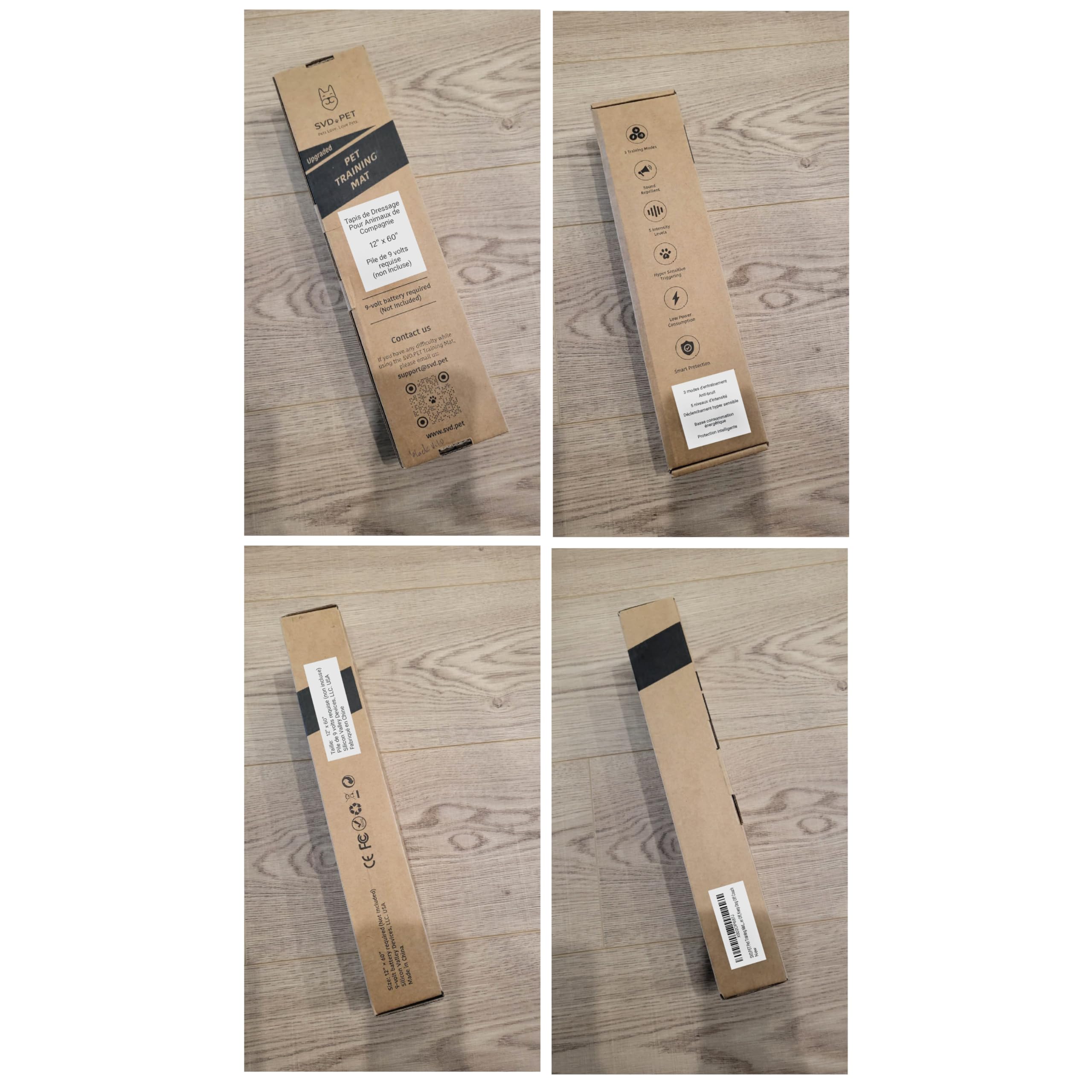 Svd.Pet Pet Training Mat, 60' X 12', Pet Shock Pad, Cats Electronic Repellent Mat For Indoor, 3 Training Modes, 5 Levels, Pet Safe Auto Power Off, Keep Dog Off Couch