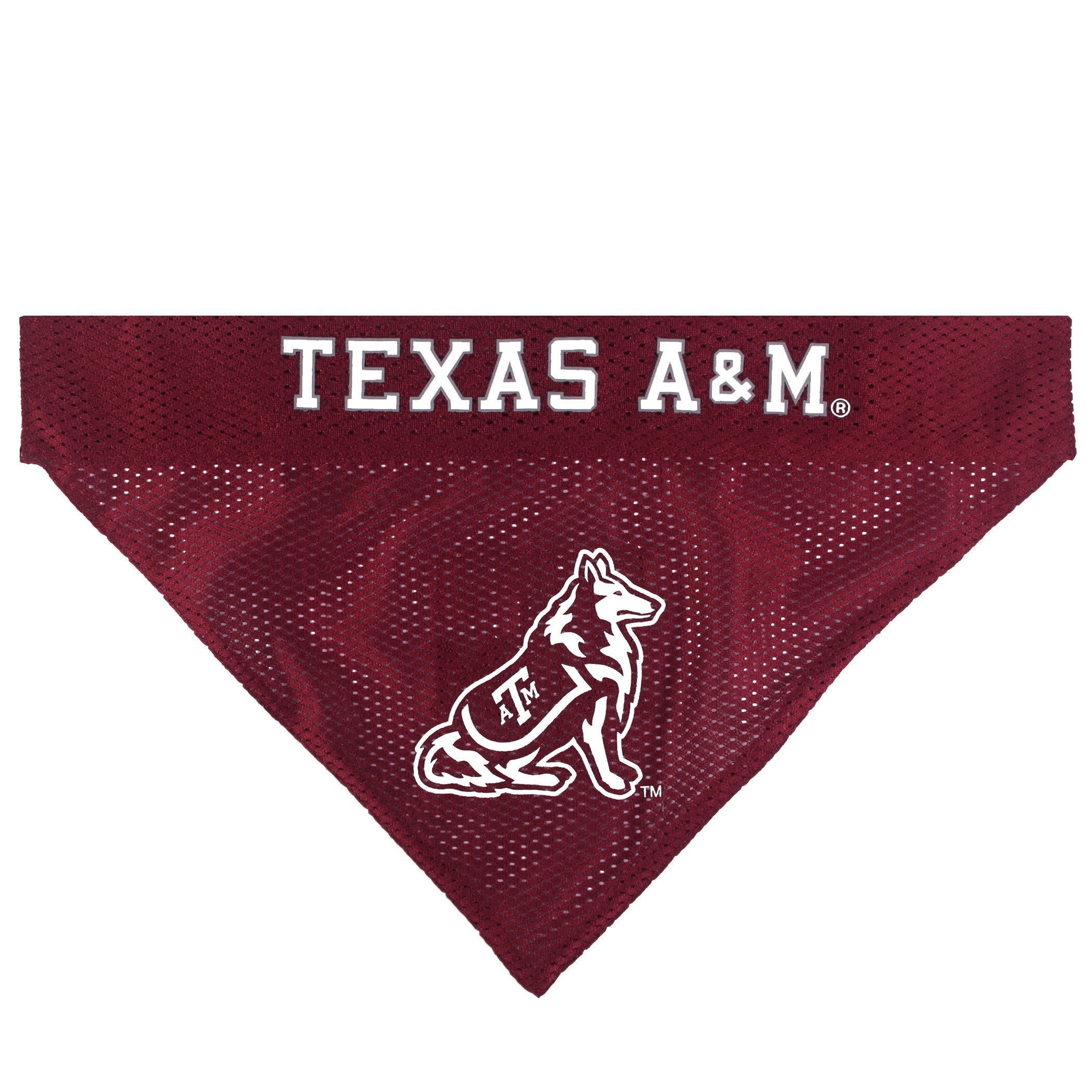 Pets First Collegiate Pet Accessories, Reversible Bandana, Texas A&M Aggies, Small/Medium