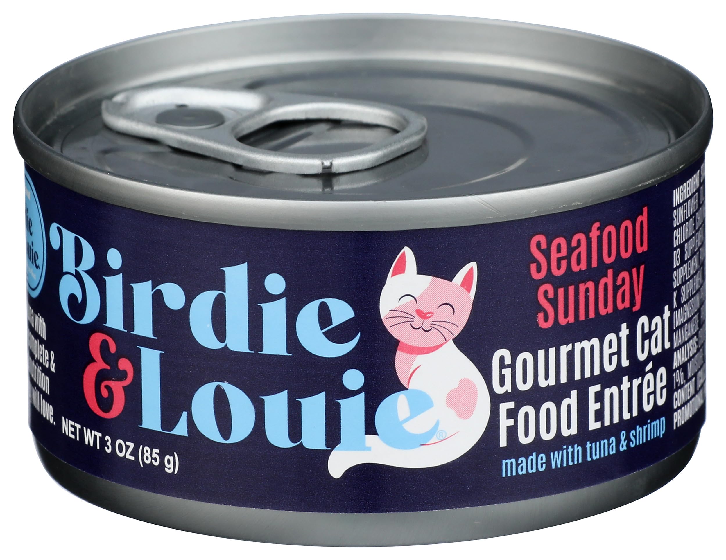 Birdie & Louie Seafood Sunday Wet Cat Food, 3 OZ