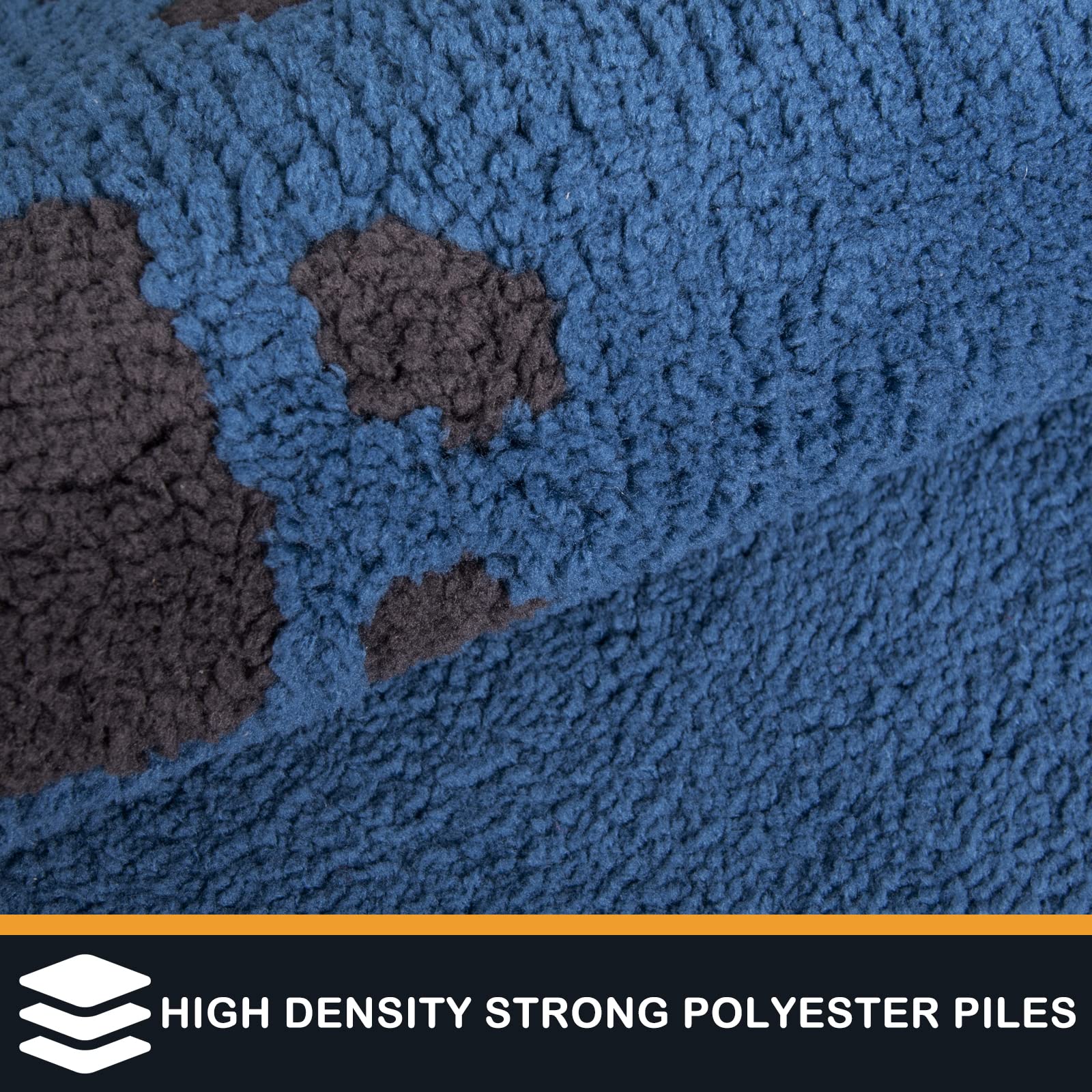 Purrugs Dirt Trapper Door Mat 34'' X 59'', Non-Skid/Slip Machine Washable Microfiber Entrance Rug, Shoes Scraper, Dog Doormat, S