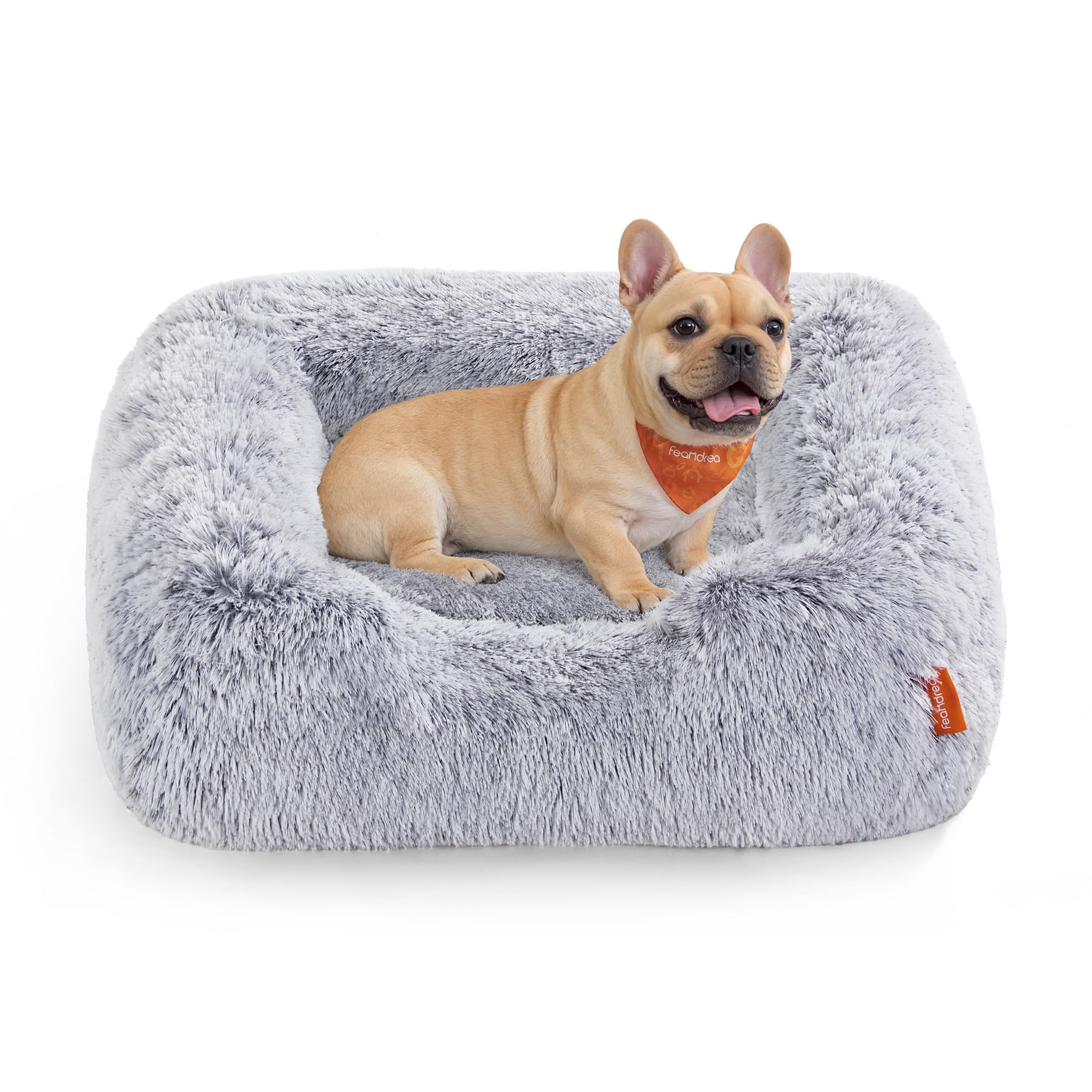 Feandrea Dog Bed, Dog Sofa Bed, 71 x 55 x 18 cm, with Soft Padding, Raised Edges, Removable and Machine Washable Cover, NonSlip