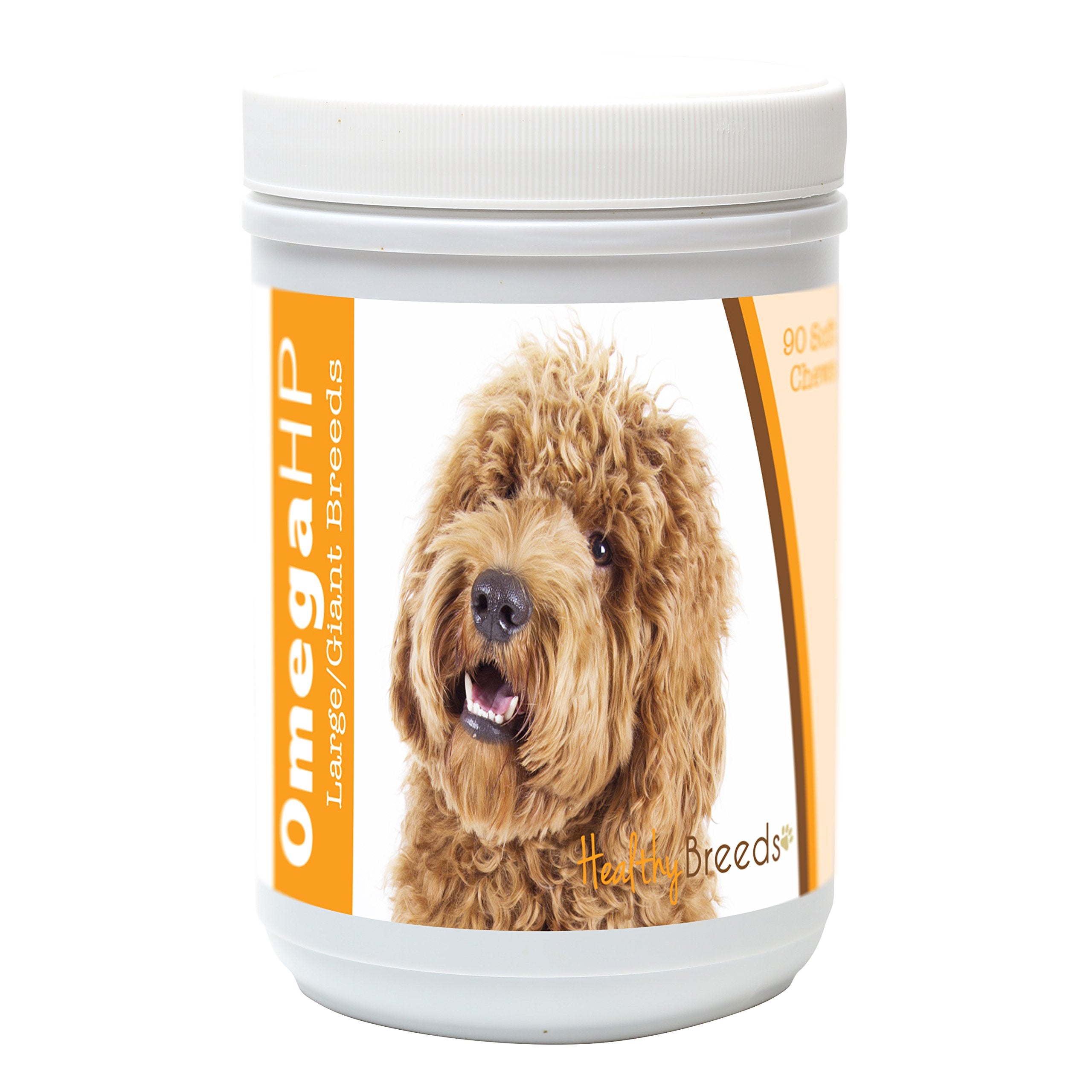 Healthy Breeds Labradoodle Omega HP Fatty Acid Skin and Coat Support Soft Chews 90 Count