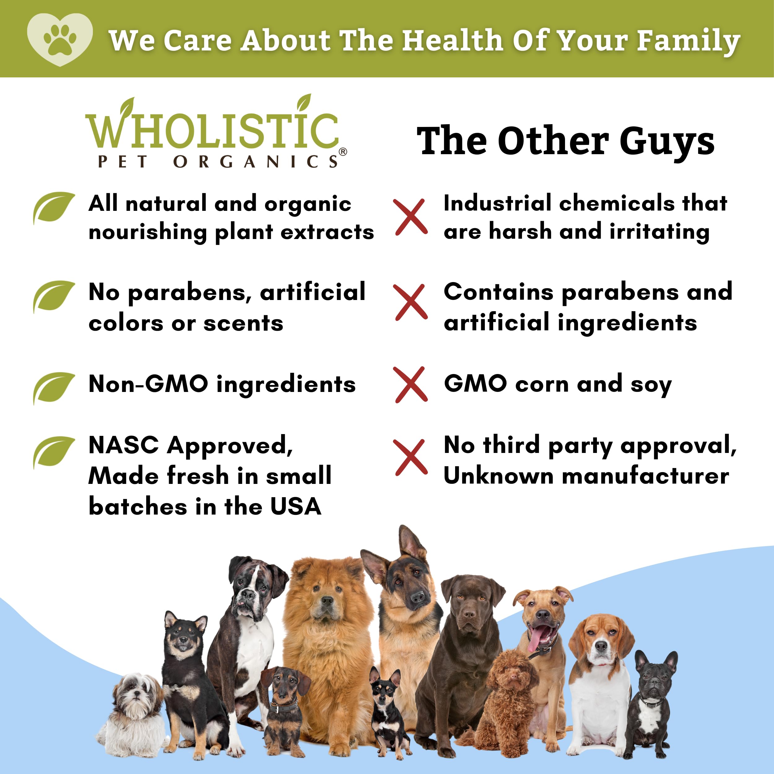 Wholistic Pet Organics Heavenly Herbal Pet Shampoo, 16 Fl Oz